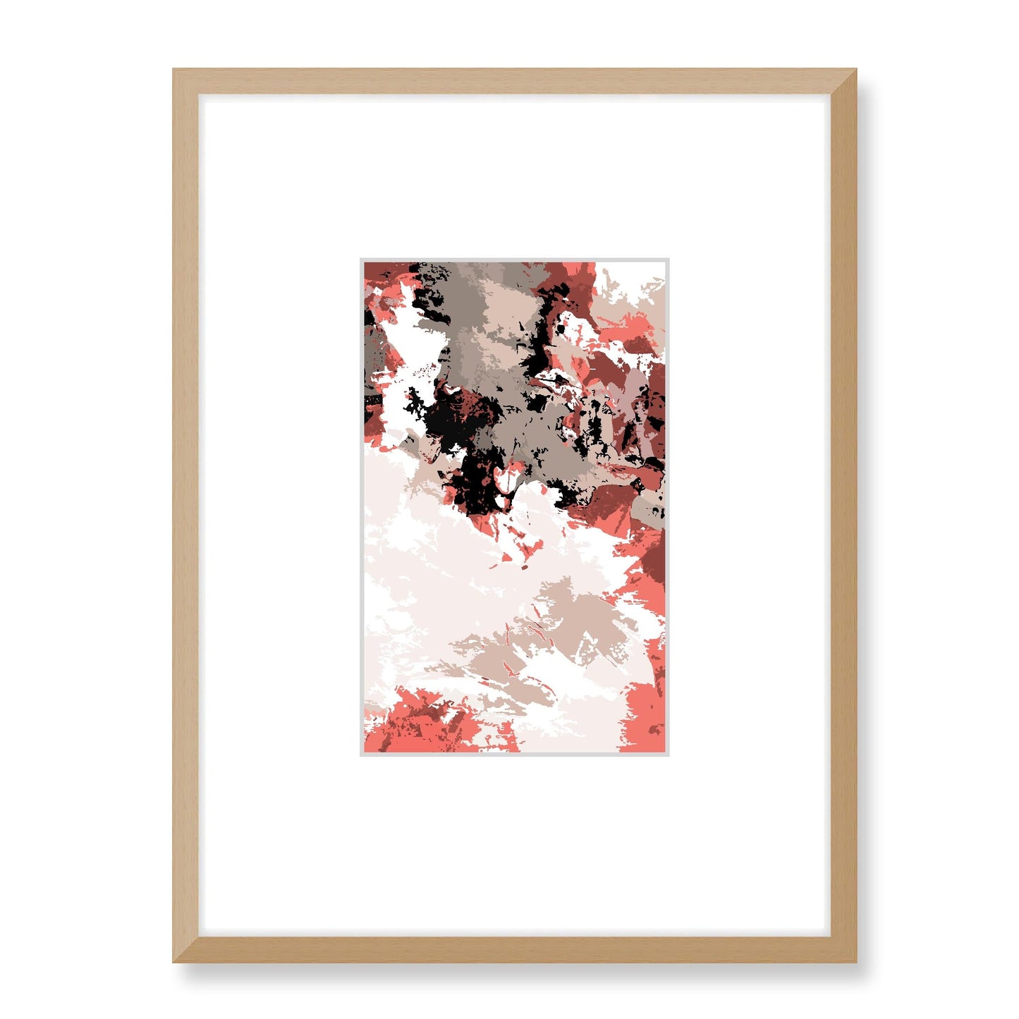 Framed Graphic Art Print, Faux Mat - 18x24 inches | FMV-1130-7696, Prints, Graphic art, Natural Frame, 45 x 60 cm ,18 x 24 inches