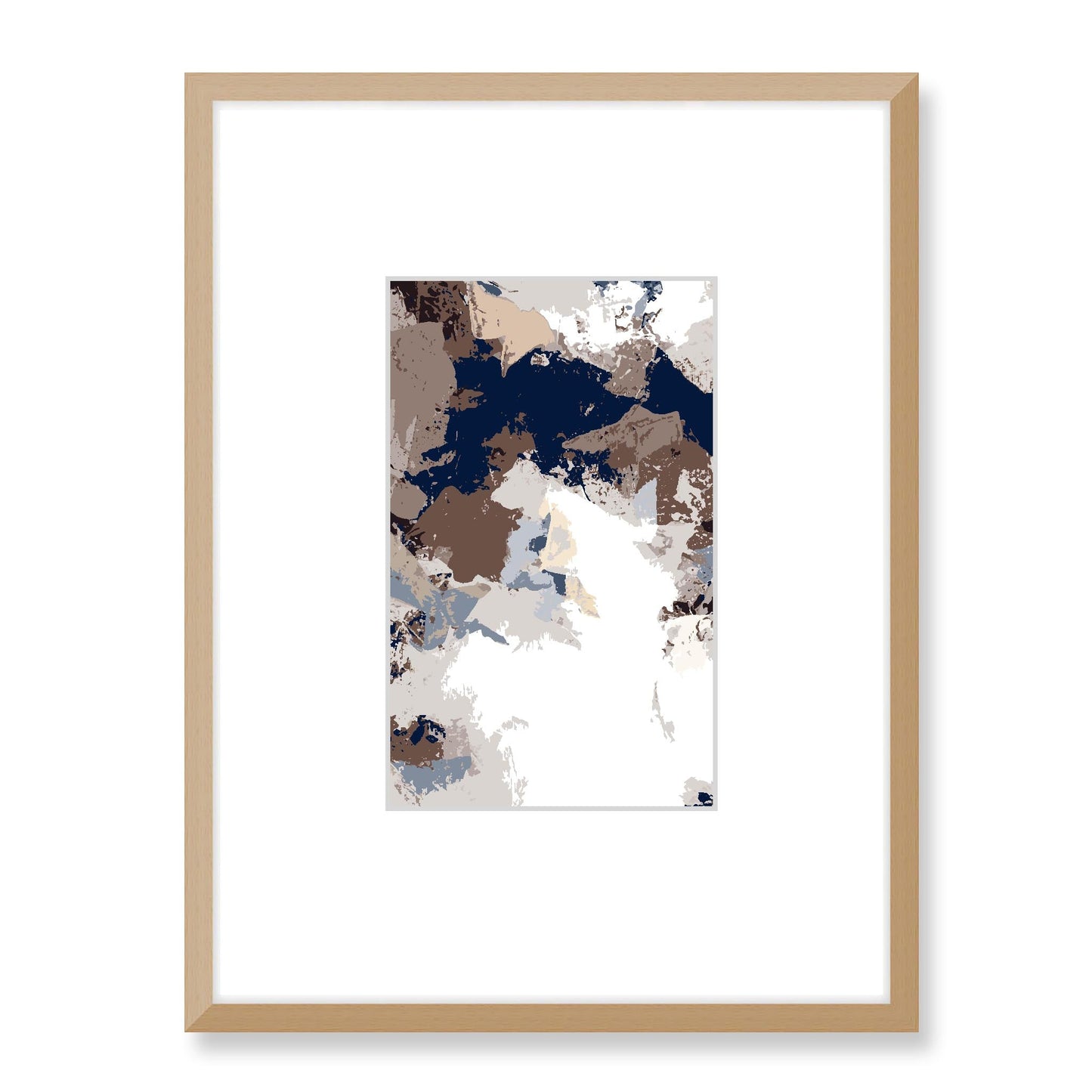 Framed Graphic Art Print, Faux Mat - 18x24 inches | FMV-1160-7692, Prints, Graphic art, Natural Frame, 45 x 60 cm ,18 x 24 inches