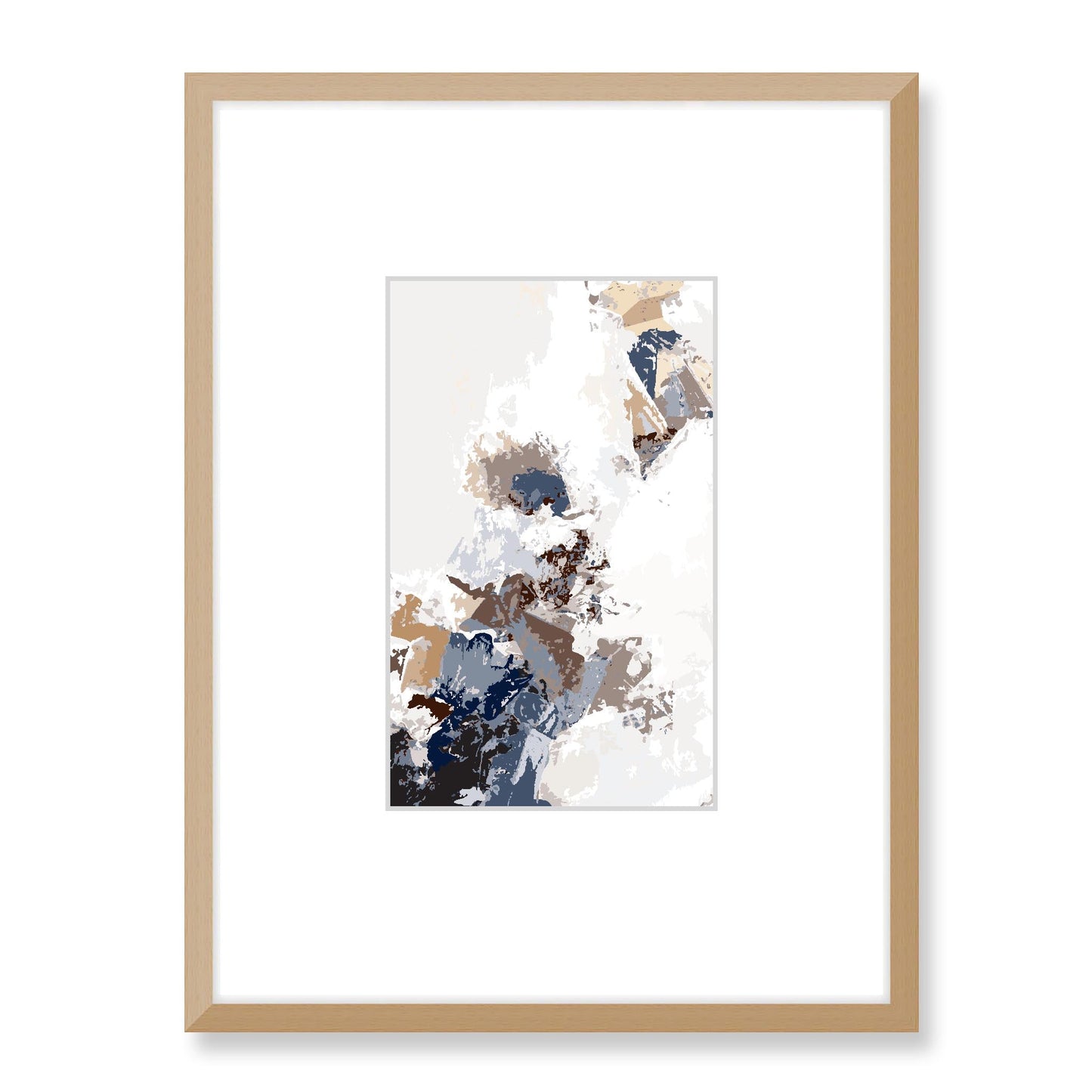 Framed Graphic Art Print, Faux Mat - 18x24 inches | FMV-1160-7694, Prints, Graphic art, Natural Frame, 45 x 60 cm ,18 x 24 inches