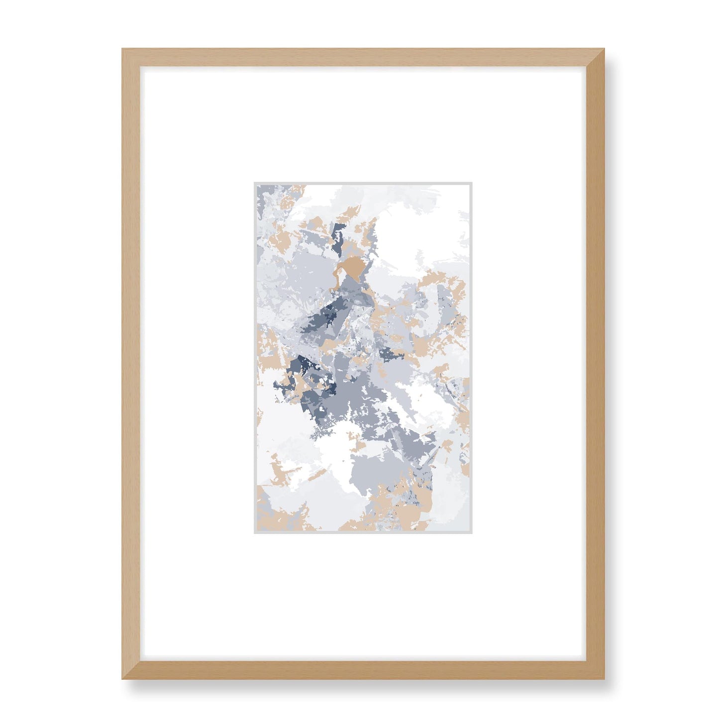 Framed Graphic Art Print, Faux Mat - 18x24 inches | FMV-1160-7698, Prints, Graphic art, Natural Frame, 45 x 60 cm ,18 x 24 inches