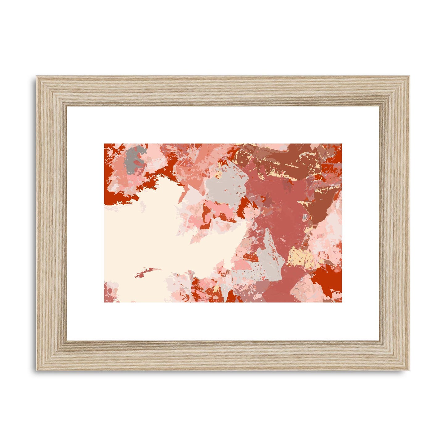 Framed Graphic Art Print, fph-1130-7692, 8"x6", Natural Frame