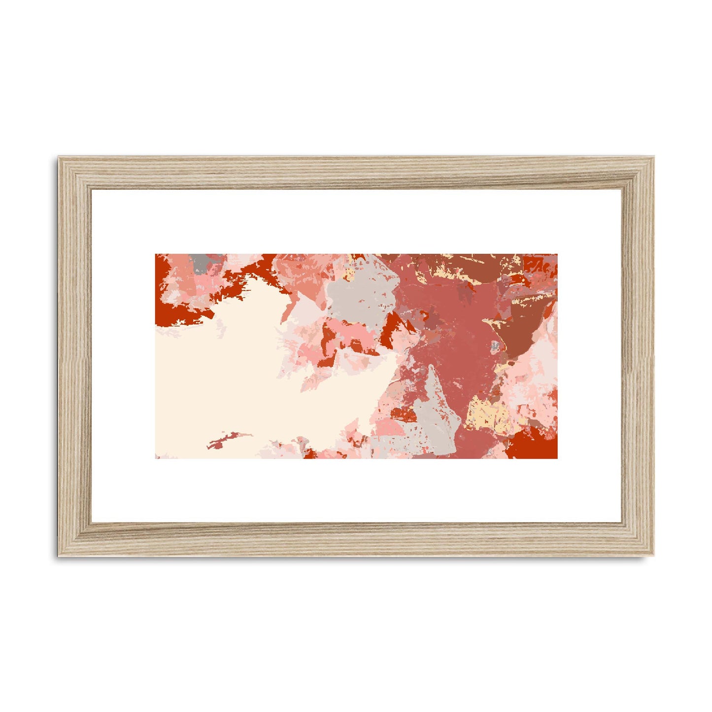 Framed Graphic Art Print, fph-1130-7692, 12"x8", Natural Frame