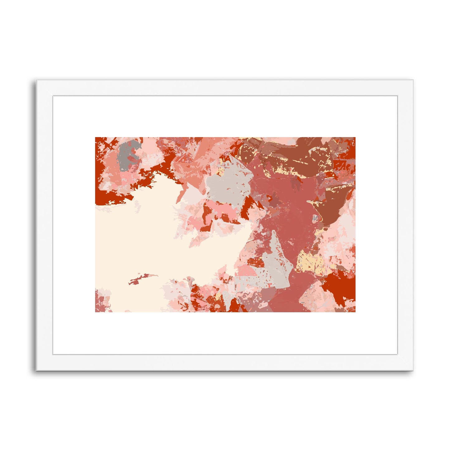 Framed Graphic Art Print, fph-1130-7692, 16"x12", White Frame