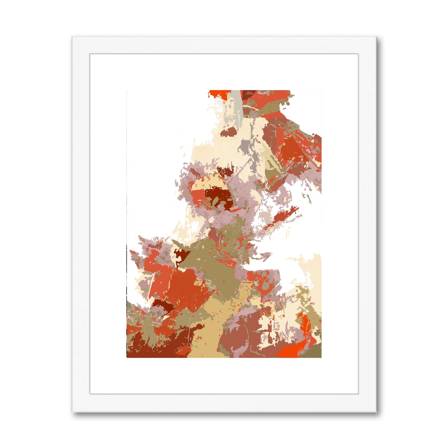 Framed Graphic Art Print, fpv-1130-7694, 11"x14", White Frame