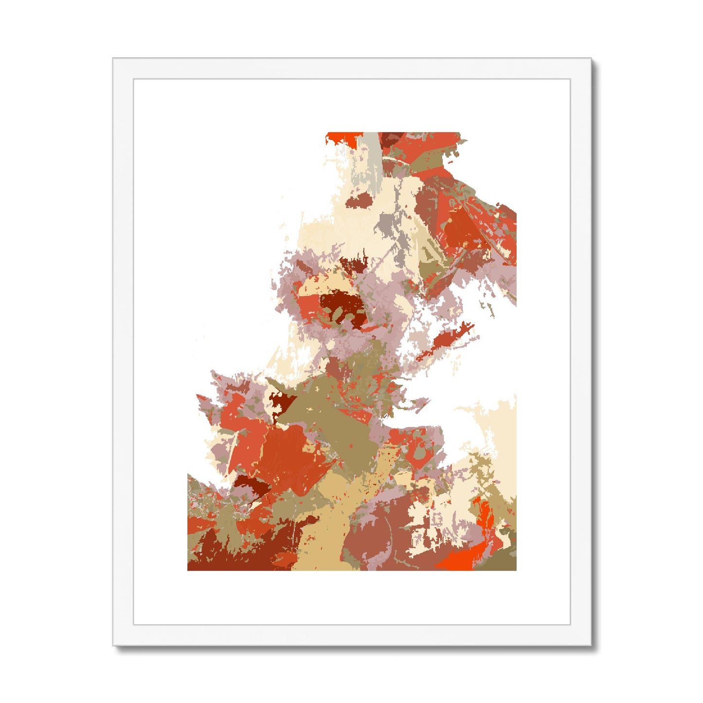 Framed Graphic Art Print, fpv-1130-7694, 16"x20", White Frame
