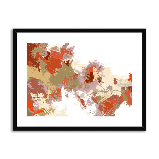 Framed Graphic Art Print, fph-1130-7694, 24"x18", Black Frame