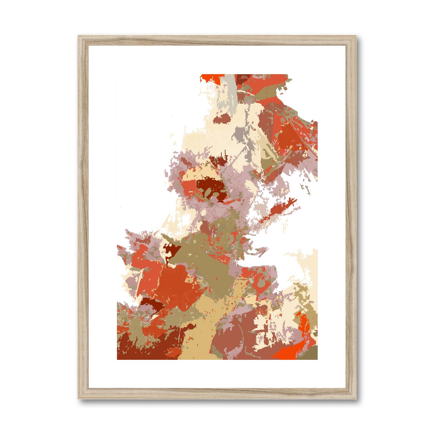Framed Graphic Art Print, fpv-1130-7694, 18"x24", Natural Frame
