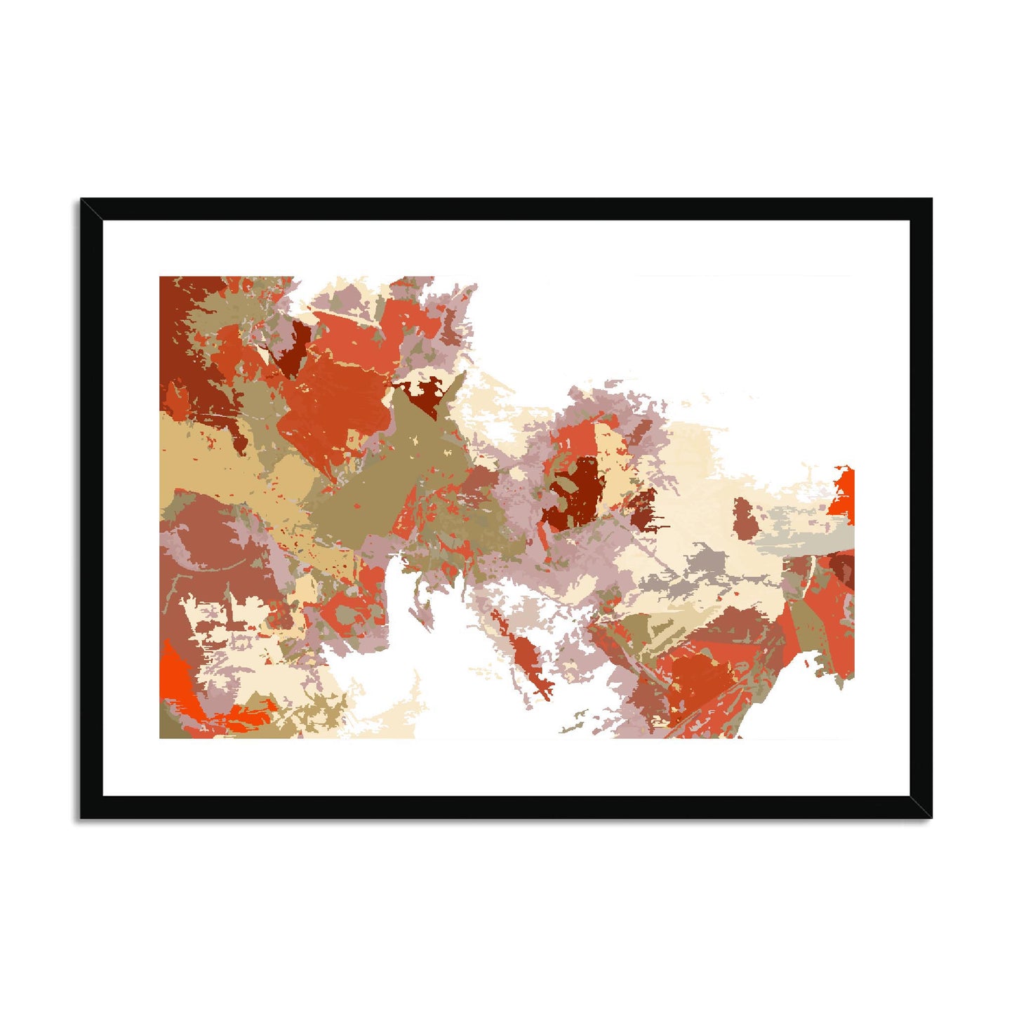 Framed Graphic Art Print, fph-1130-7694, 28"x20", Black Frame