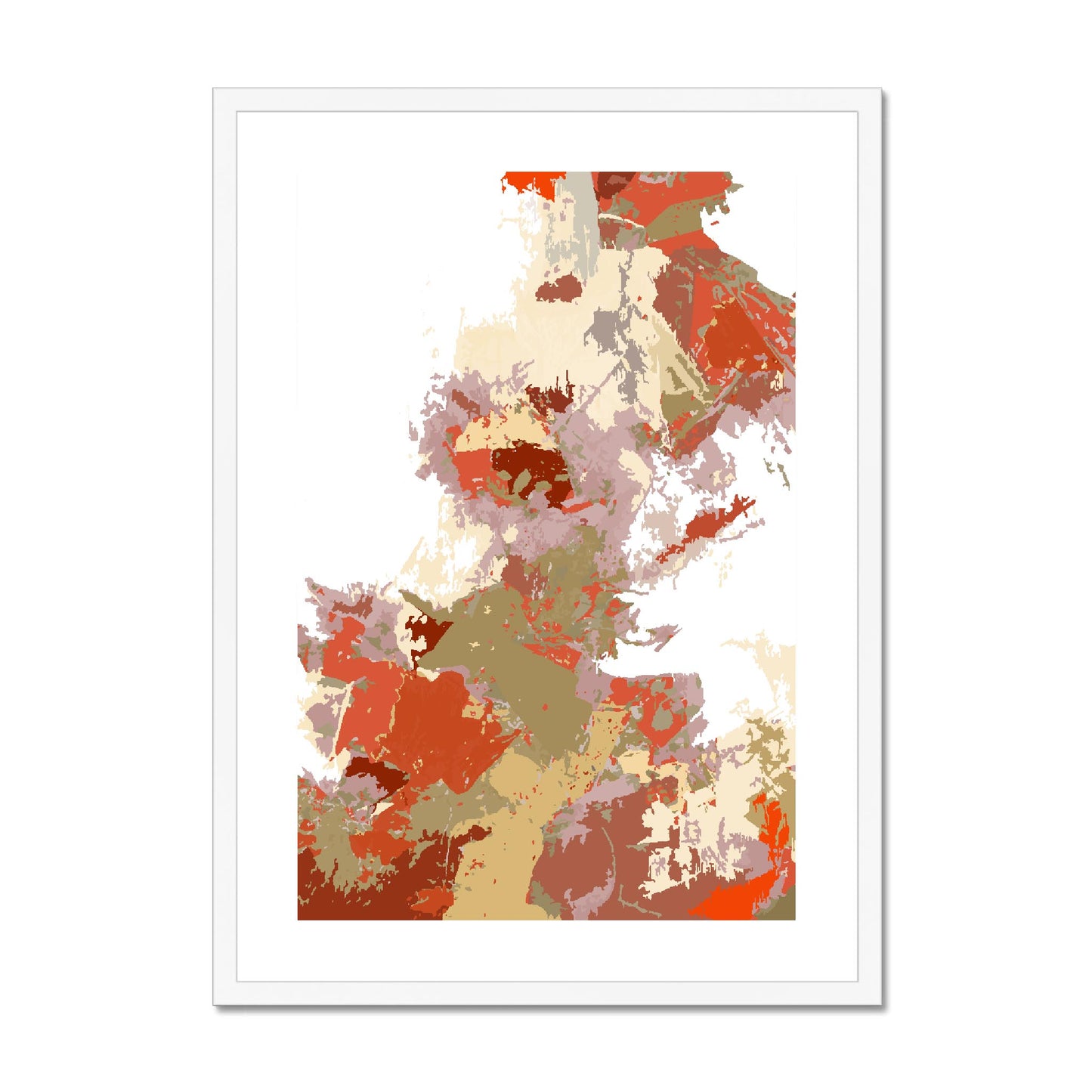 Framed Graphic Art Print, fpv-1130-7694, 20"x28", White Frame