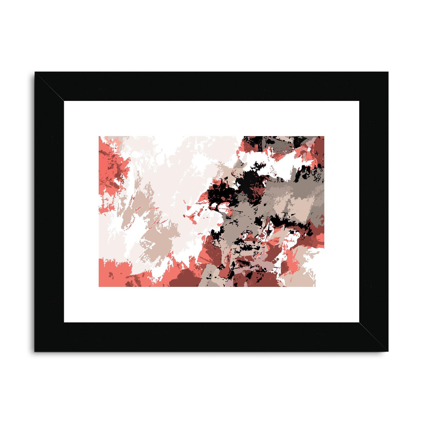 Framed Graphic Art Print, fph-1130-7696, 8"x6", Black Frame