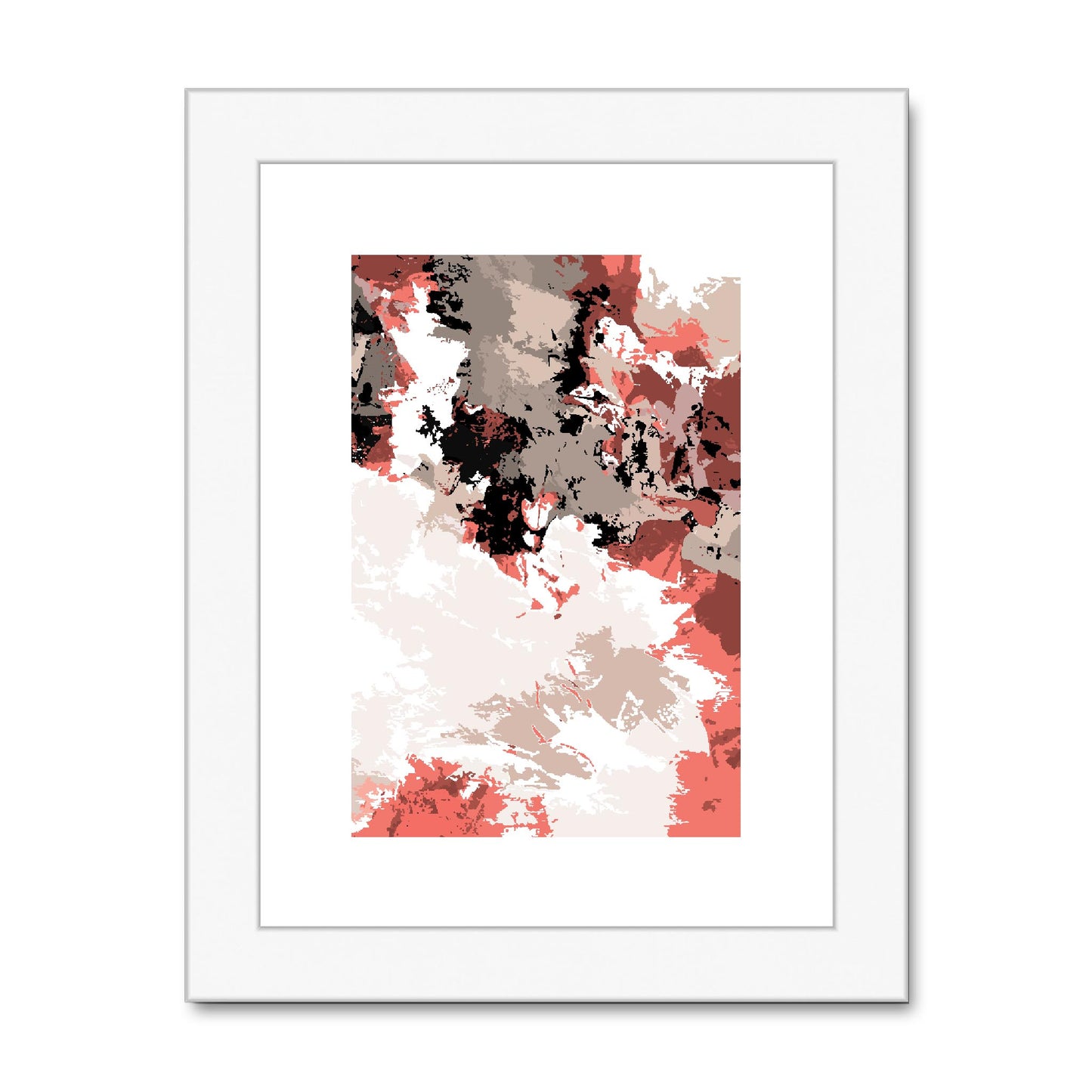 Framed Graphic Art Print, fpv-1130-7696, 6"x8", White Frame