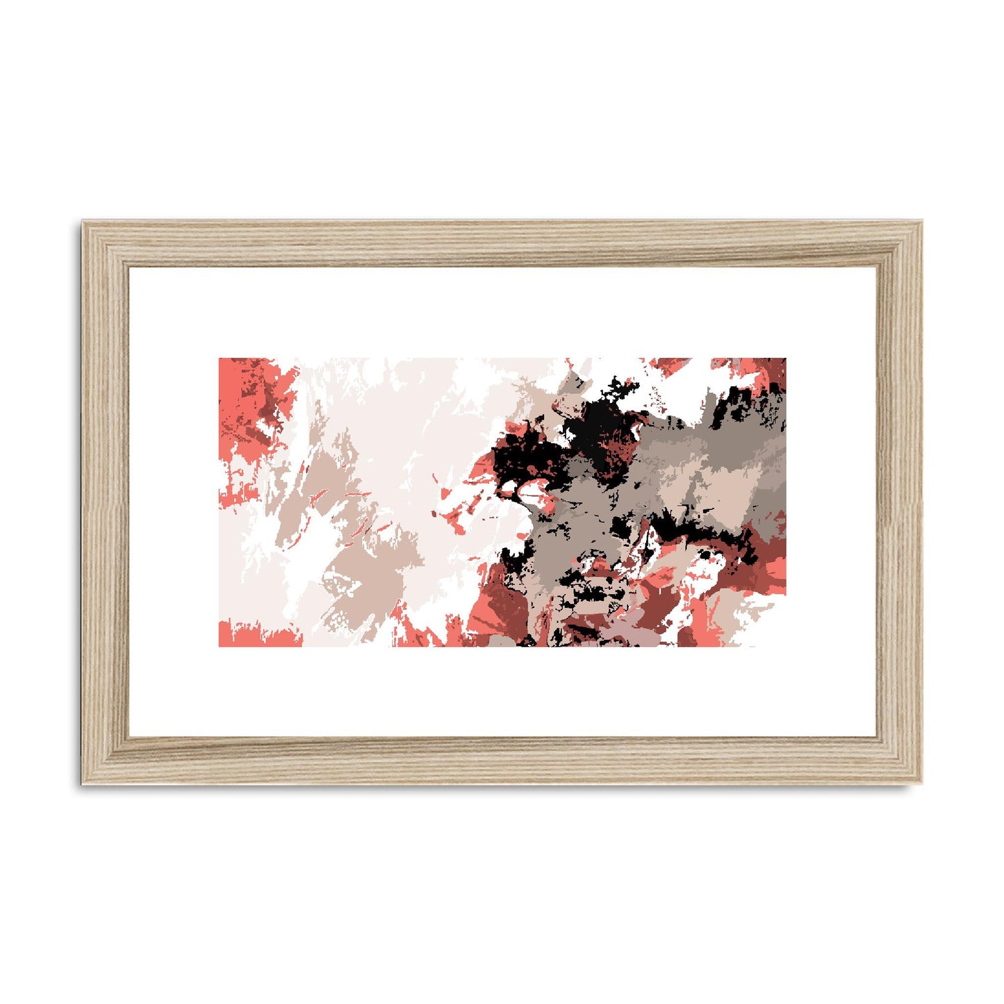 Framed Graphic Art Print, fph-1130-7696, 12"x8", Natural Frame