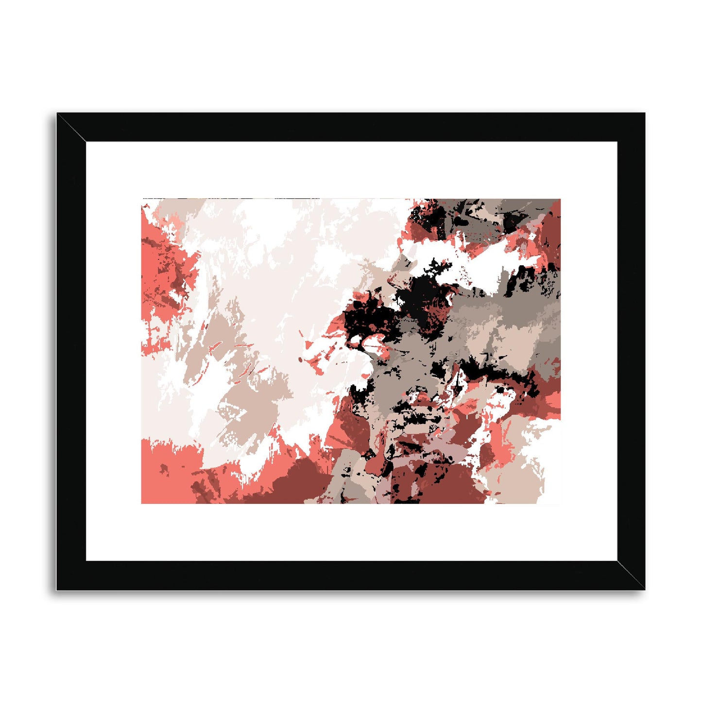 Framed Graphic Art Print, fph-1130-7696, 14"x11", Black Frame