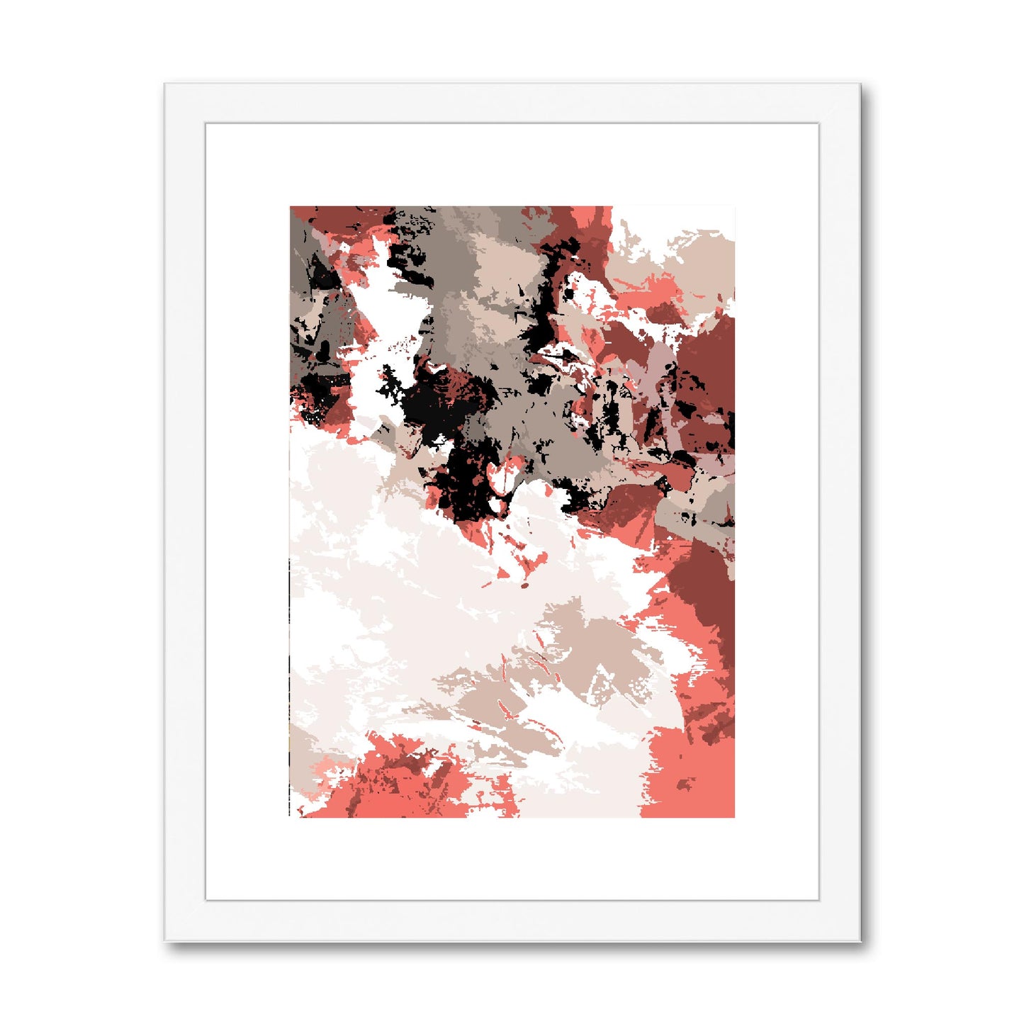 Framed Graphic Art Print, fpv-1130-7696, 11"x14", White Frame