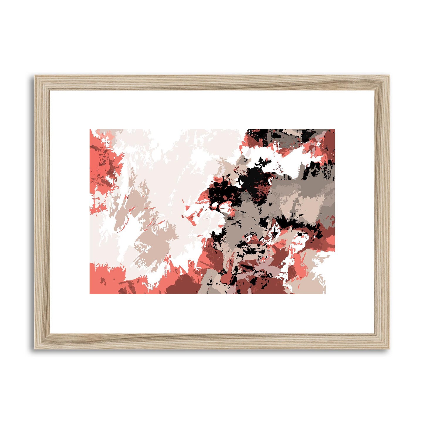 Framed Graphic Art Print, fph-1130-7696, 16"x12", Natural Frame