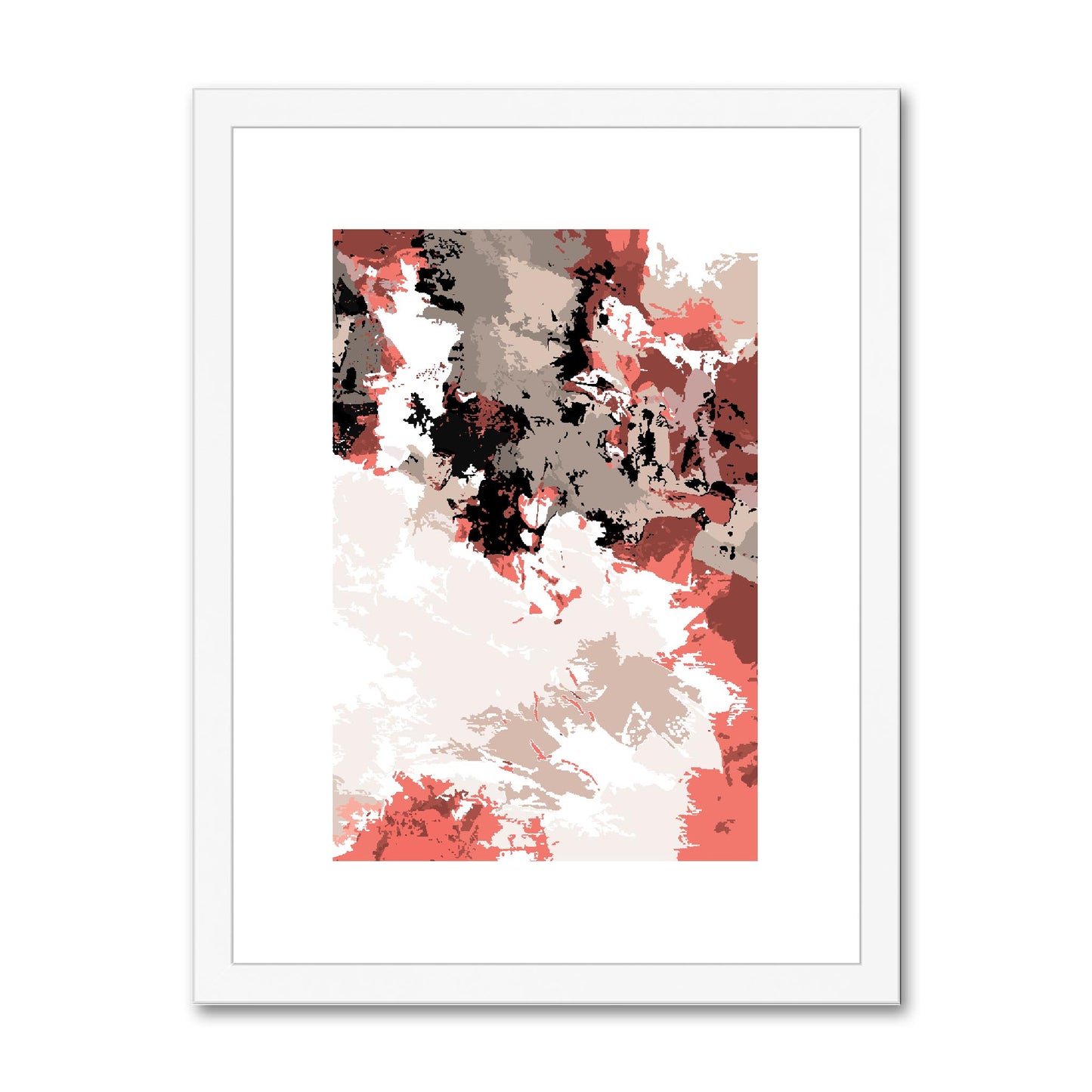 Framed Graphic Art Print, fpv-1130-7696, 12"x16", White Frame