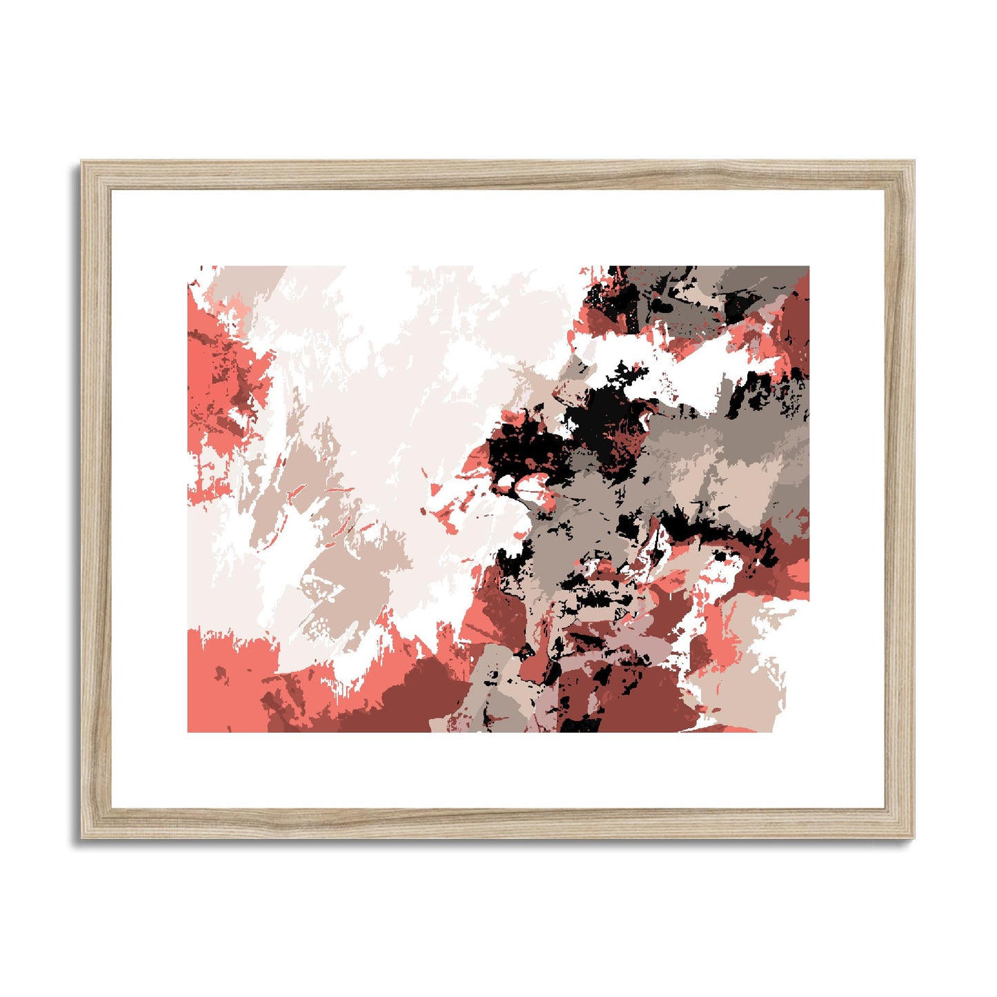 Framed Graphic Art Print, fph-1130-7696, 20"x16", Natural Frame