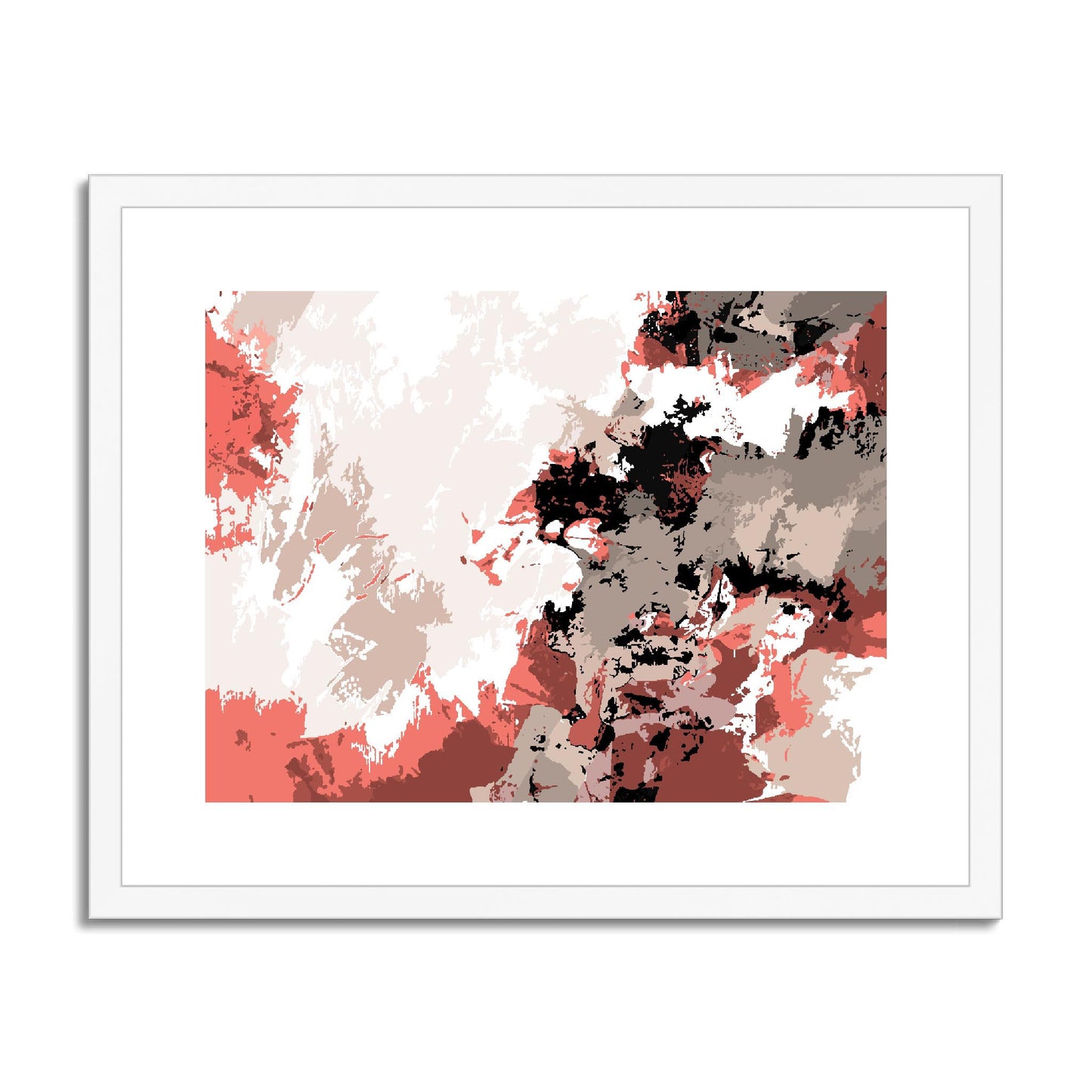 Framed Graphic Art Print, fph-1130-7696, 20"x16", White Frame