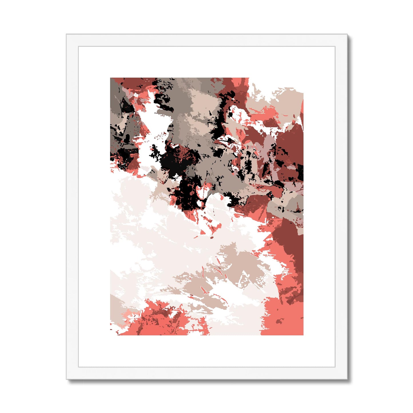 Framed Graphic Art Print, fpv-1130-7696, 16"x20", White Frame