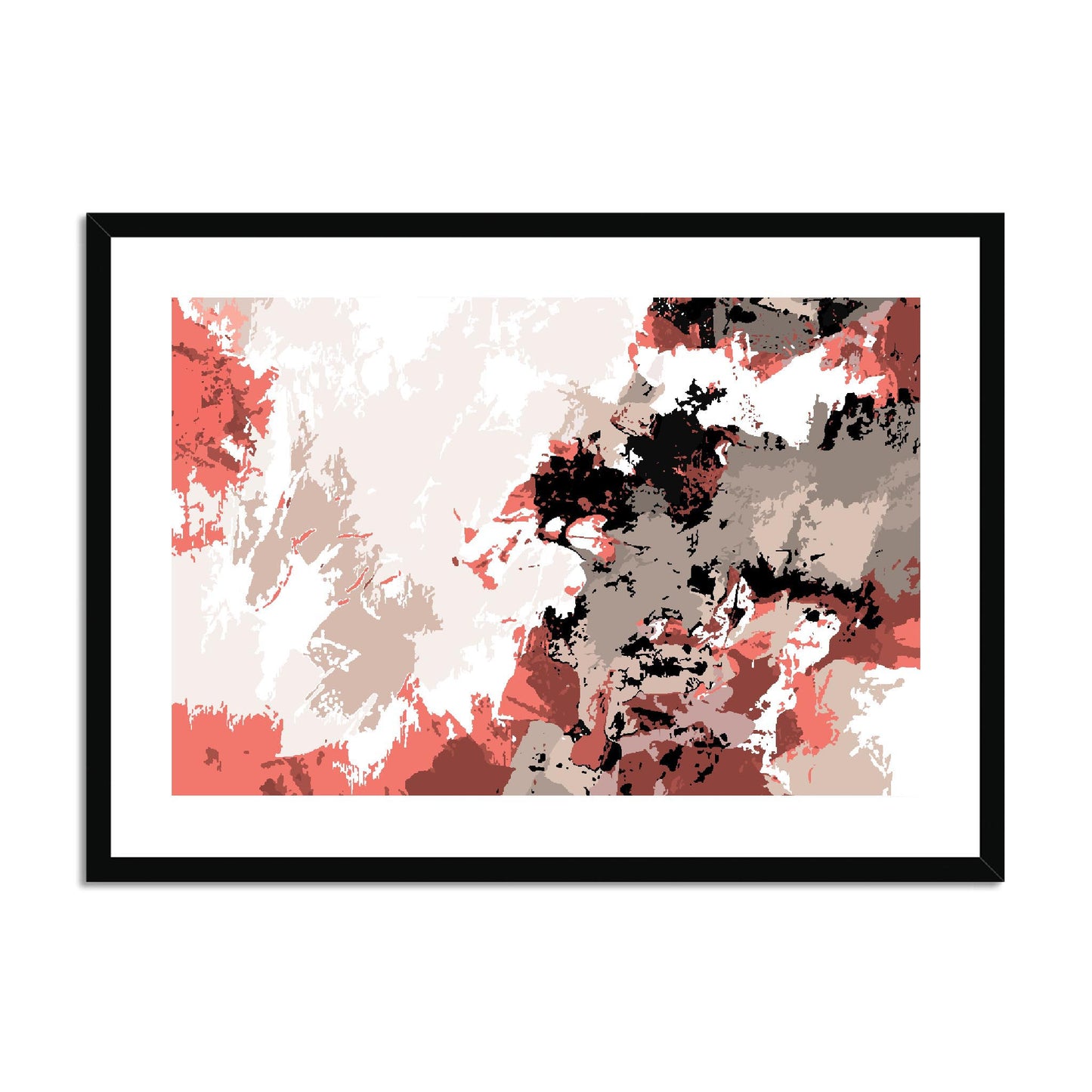 Framed Graphic Art Print, fph-1130-7696, 28"x20", Black Frame