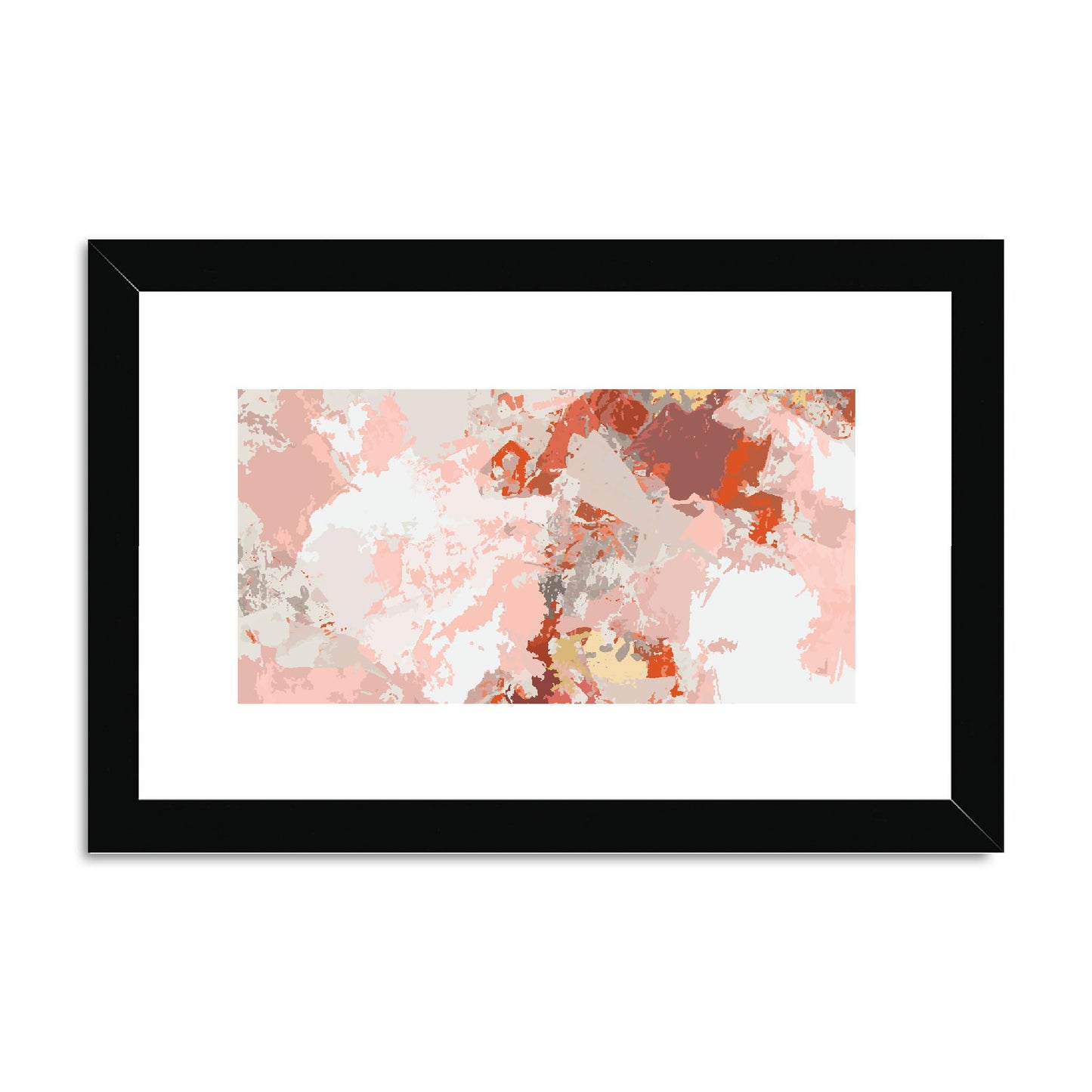 Framed Graphic Art Print, fph-1130-7698, 12"x8", Black Frame