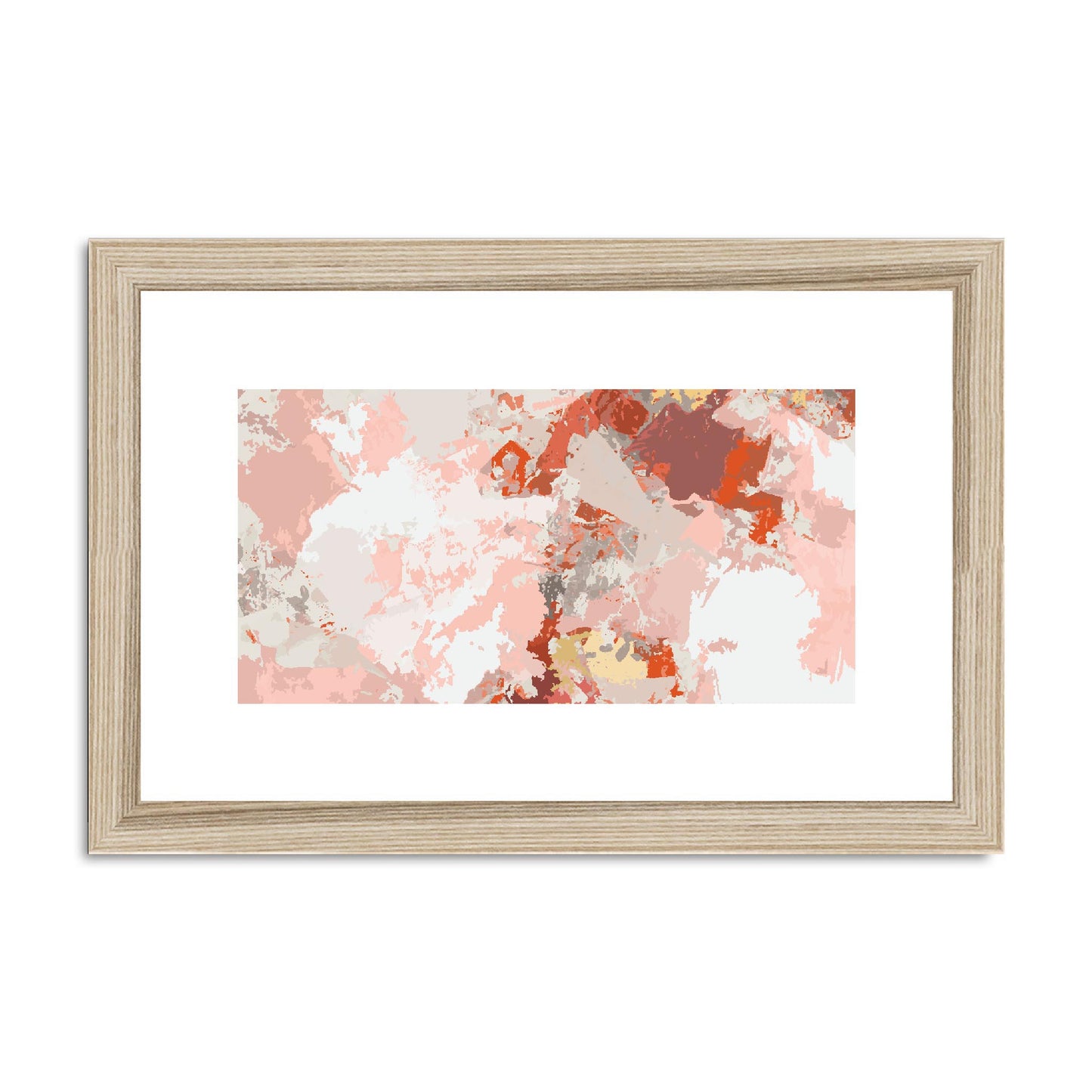 Framed Graphic Art Print, fph-1130-7698, 12"x8", Natural Frame