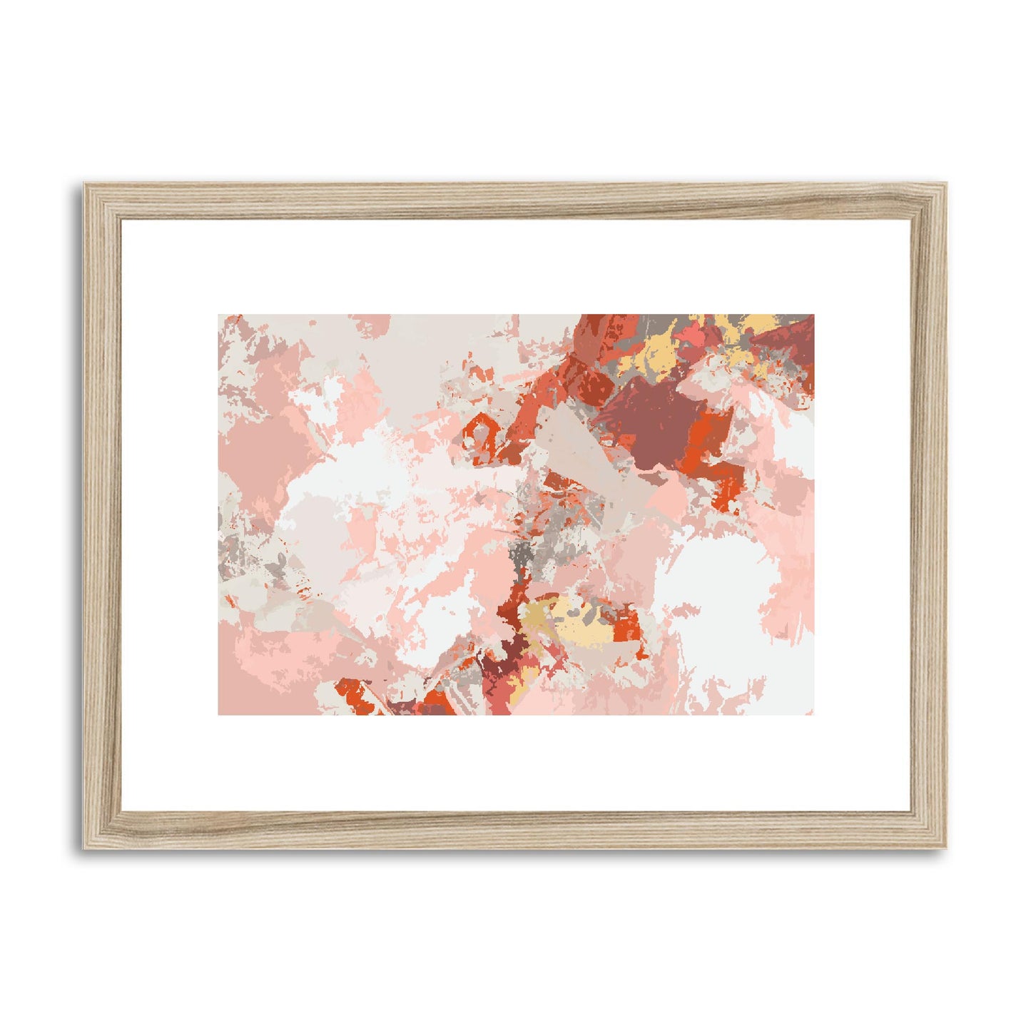 Framed Graphic Art Print, fph-1130-7698, 16"x12", Natural Frame