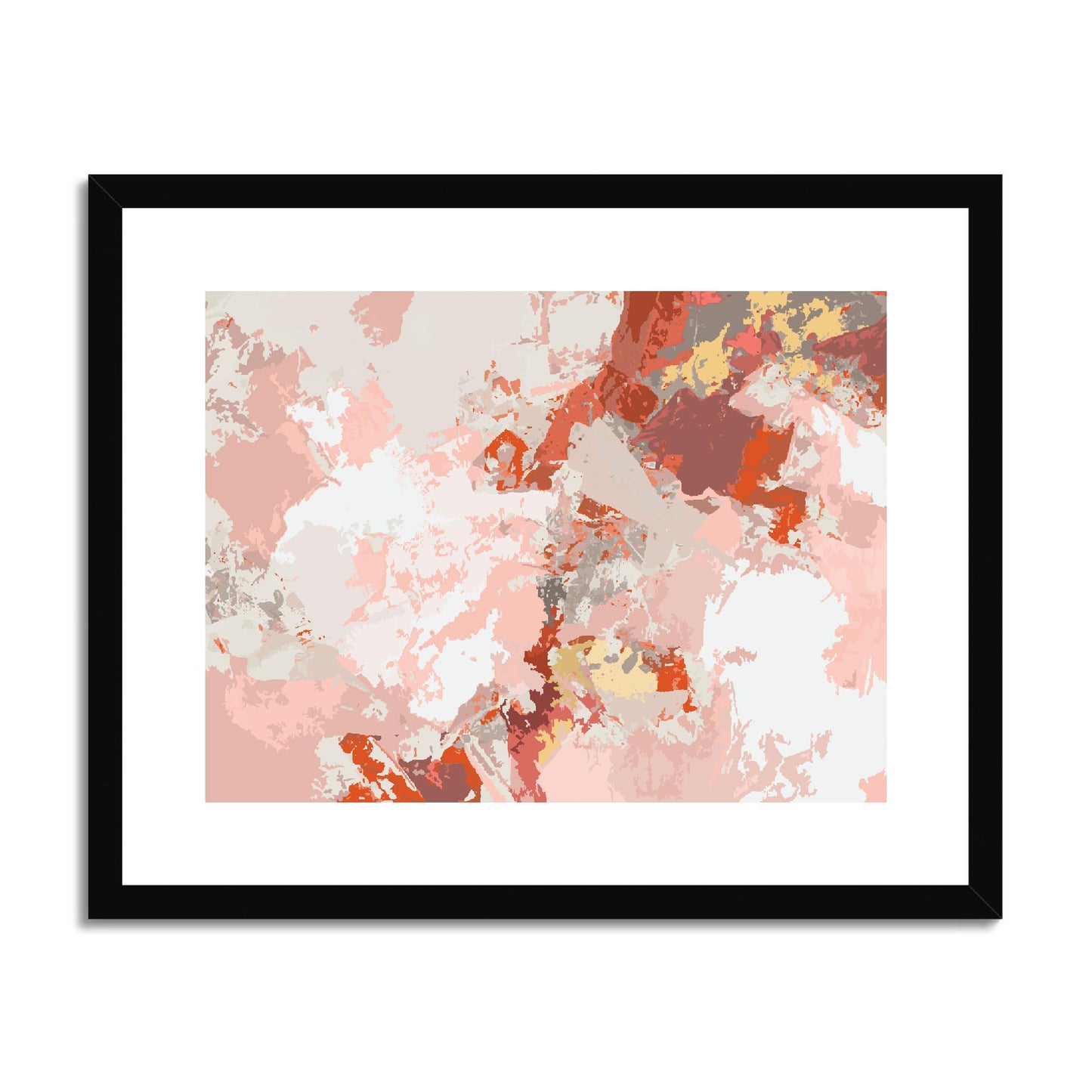 Framed Graphic Art Print, fph-1130-7698, 20"x16", Black Frame