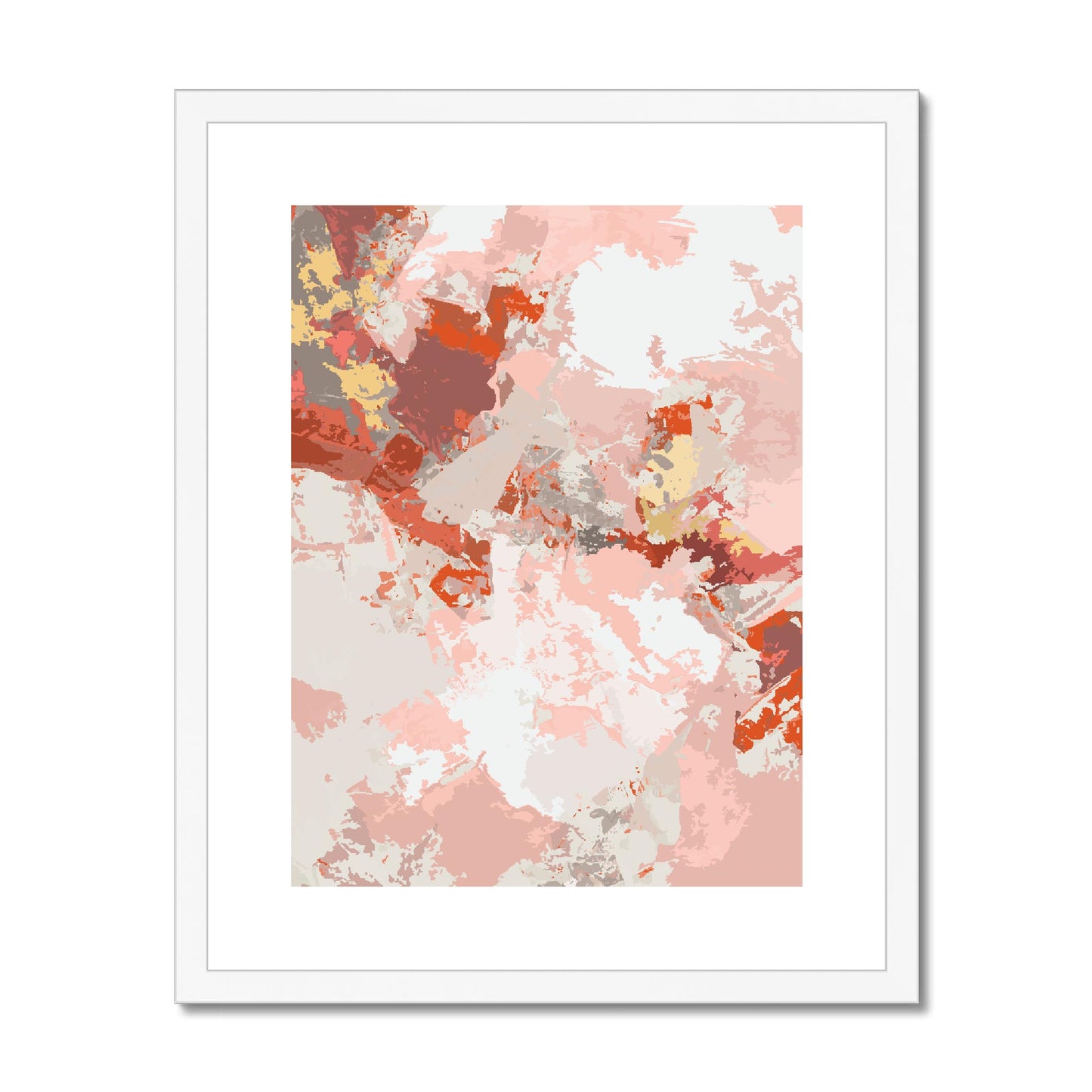 Framed Graphic Art Print, fpv-1130-7698, 16"x20", White Frame