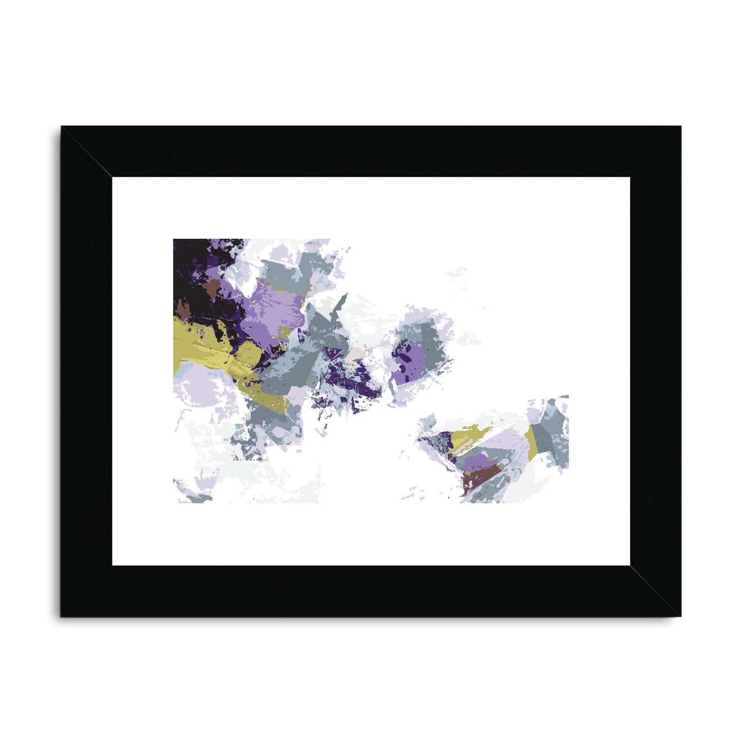 Framed Graphic Art Print, fph-1140-7694, 8"x6", Black Frame