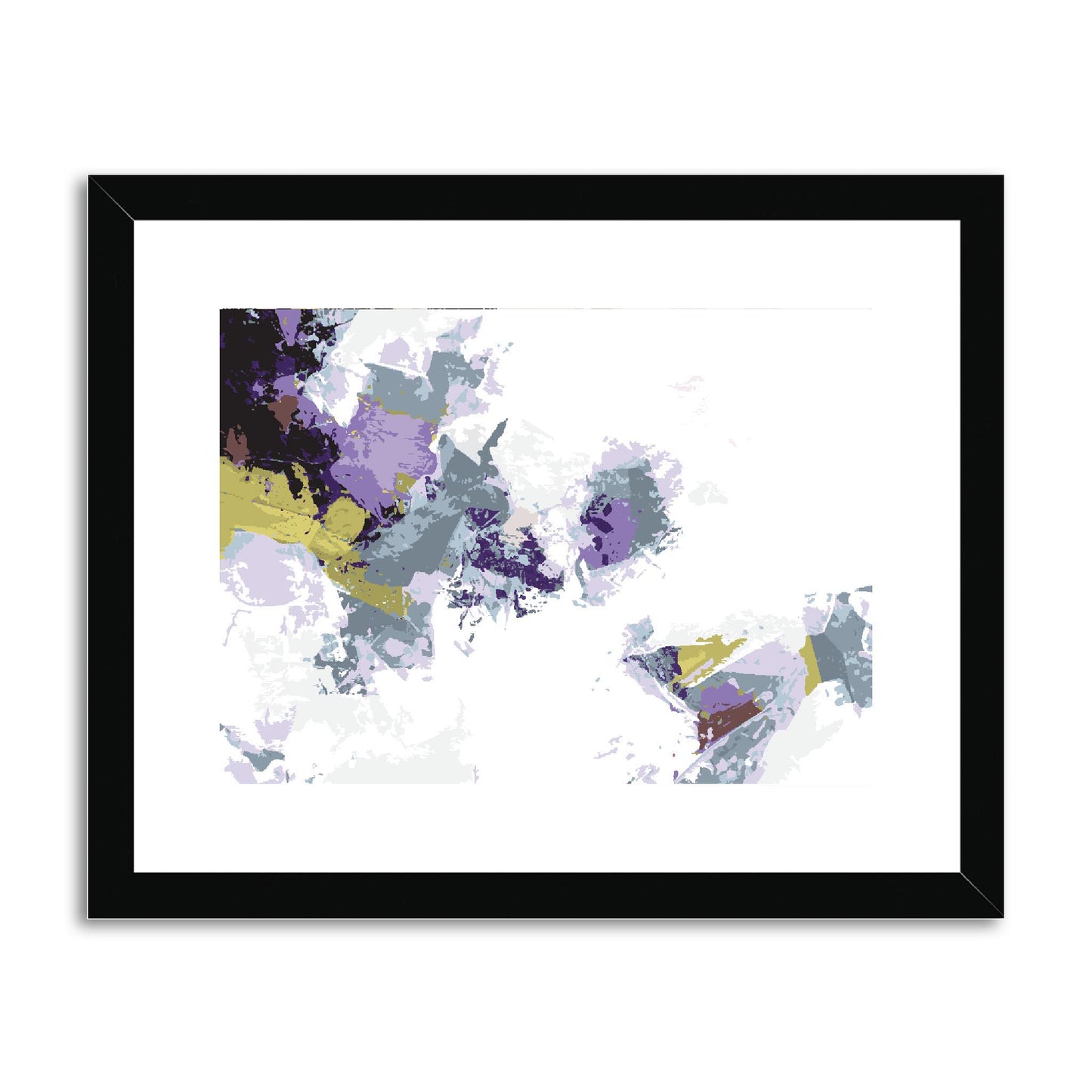 Framed Graphic Art Print, fph-1140-7694, 14"x11", Black Frame