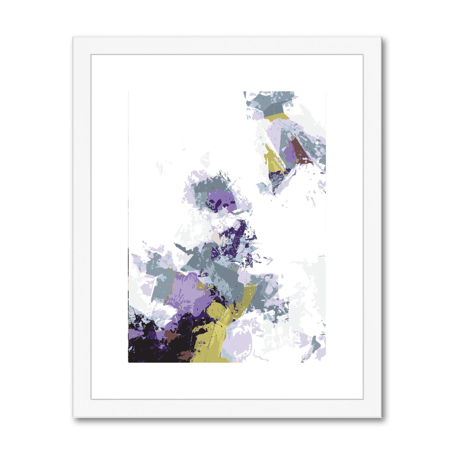 Framed Graphic Art Print, fpv-1140-7694, 11"x14", White Frame