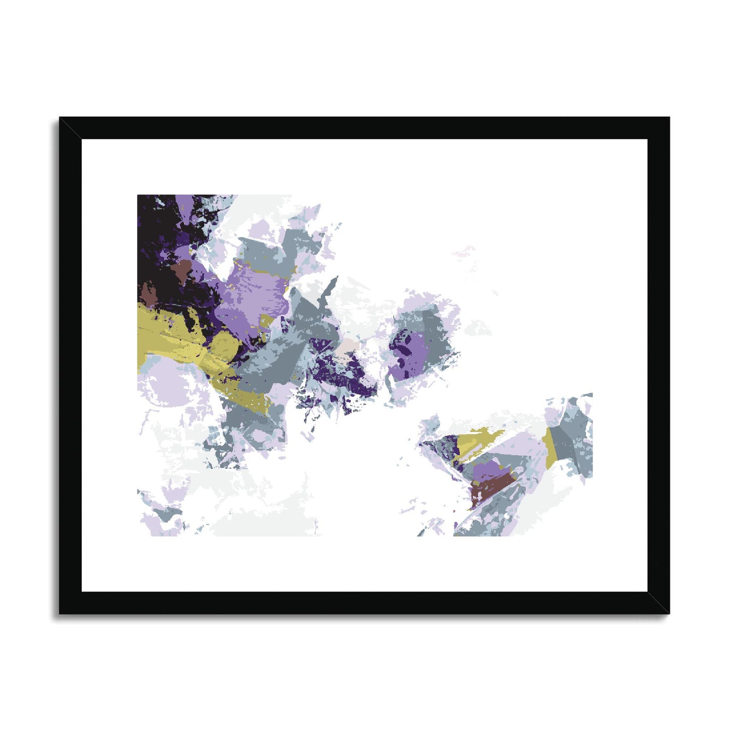 Framed Graphic Art Print, fph-1140-7694, 20"x16", Black Frame