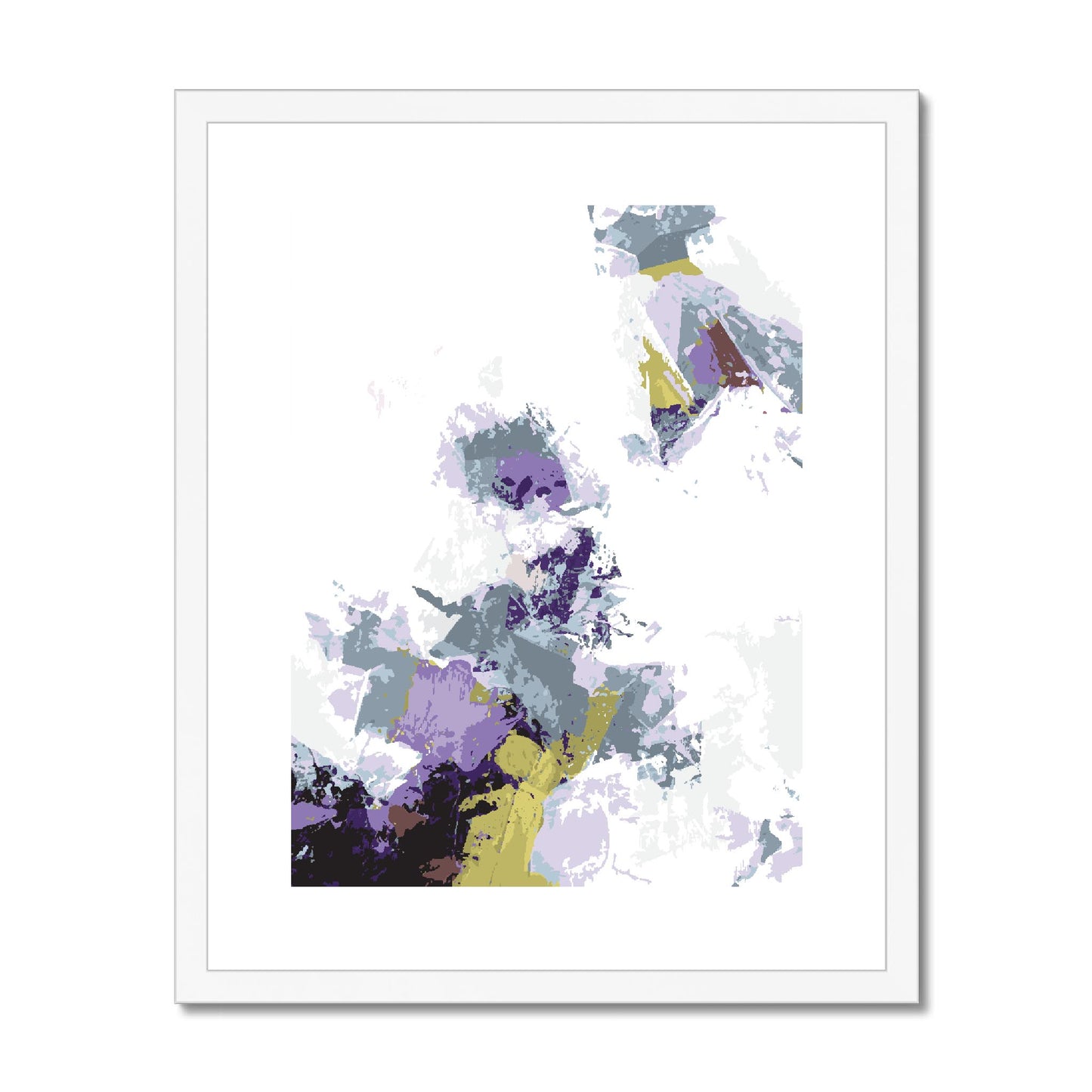 Framed Graphic Art Print, fpv-1140-7694, 16"x20", White Frame