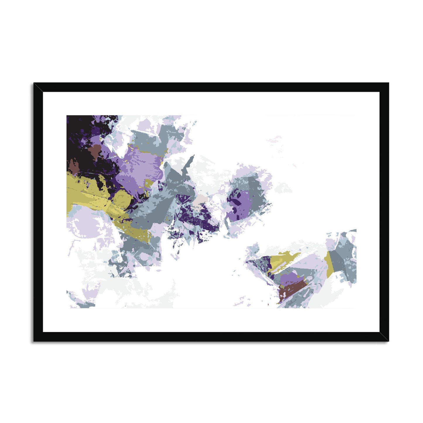 Framed Graphic Art Print, fph-1140-7694, 28"x20", Black Frame