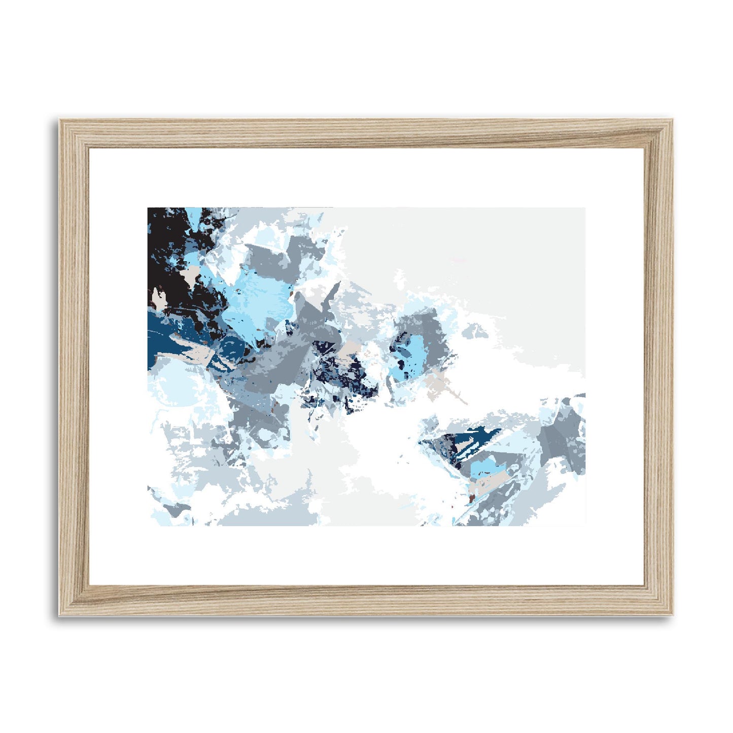 Framed Graphic Art Print, fph-1150-7694, 14"x11", Natural Frame