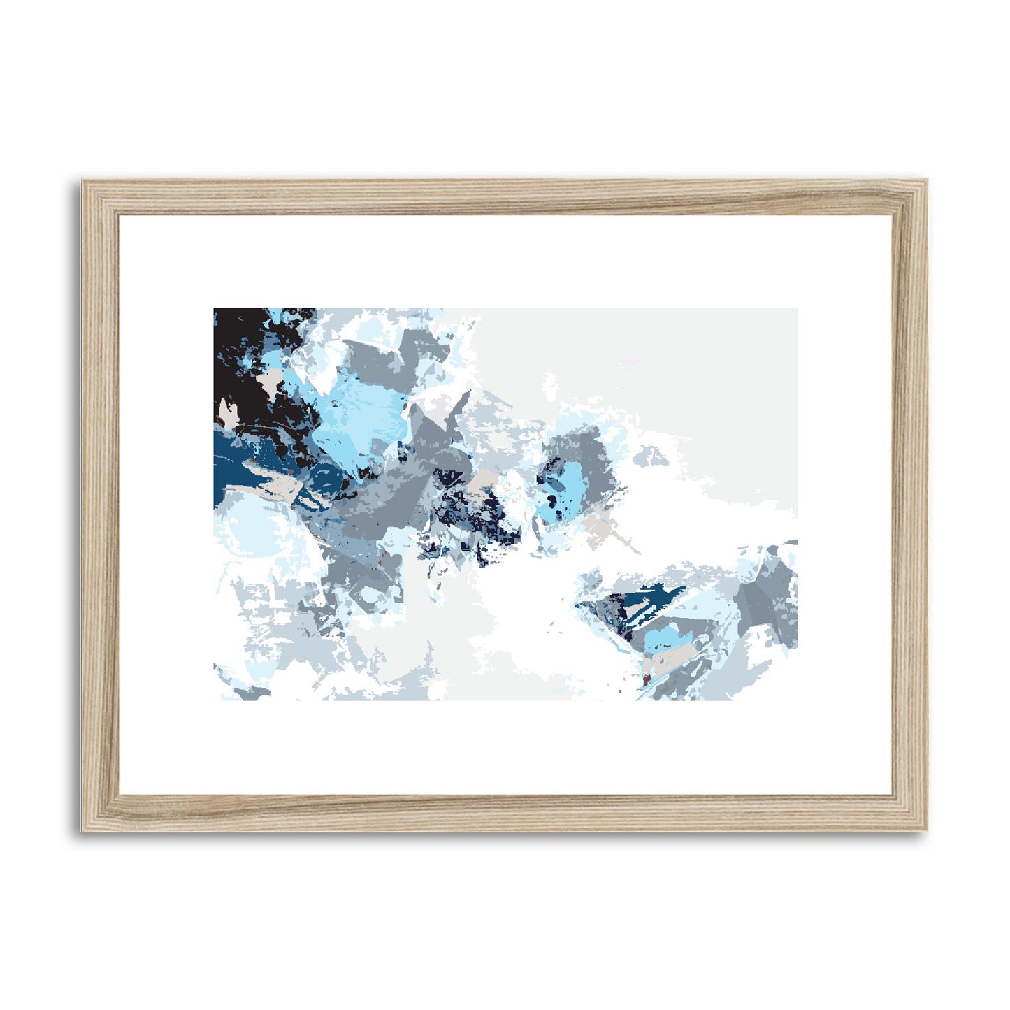 Framed Graphic Art Print, fph-1150-7694, 16"x12", Natural Frame