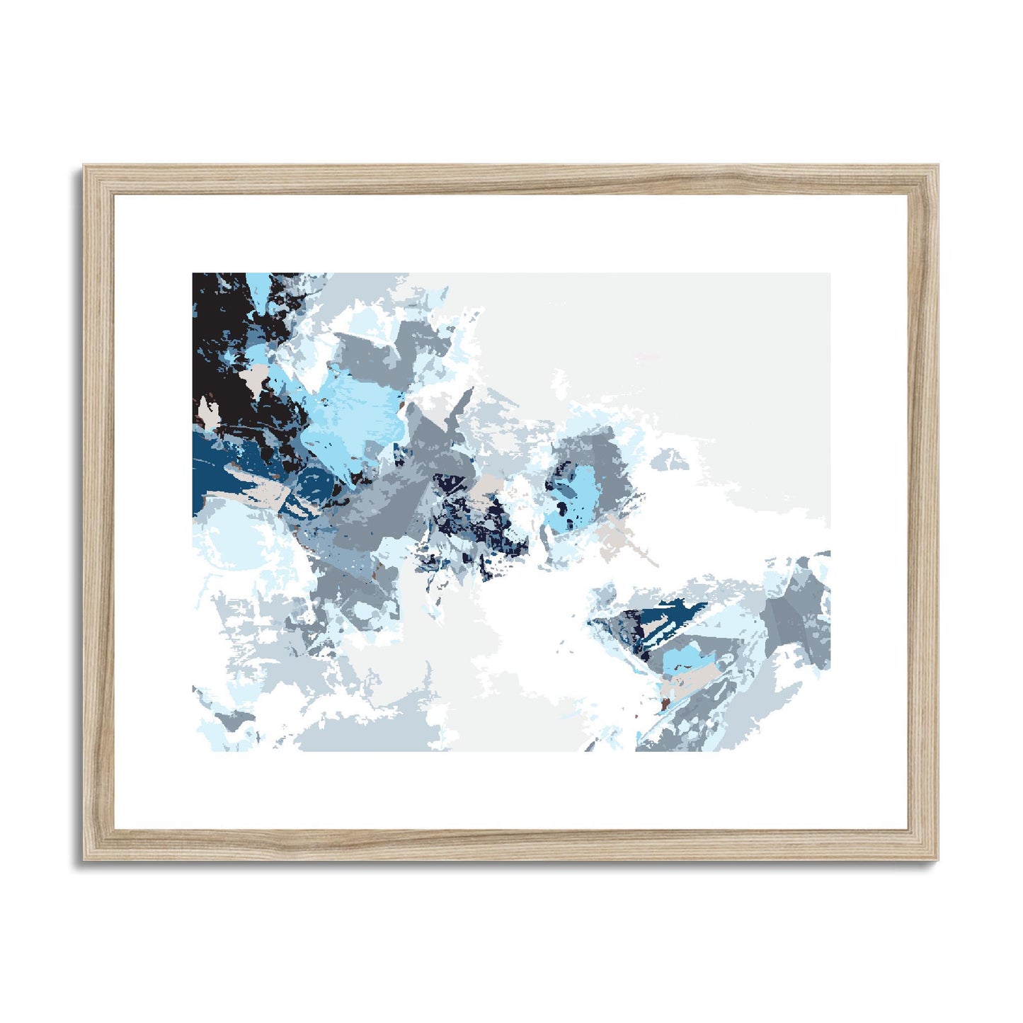 Framed Graphic Art Print, fph-1150-7694, 20"x16", Natural Frame