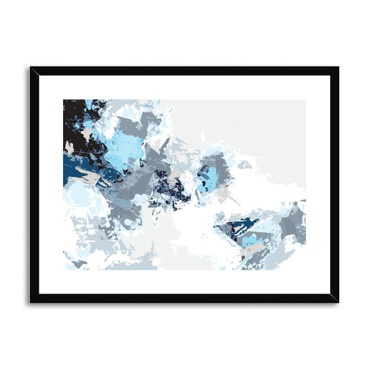 Framed Graphic Art Print, fph-1150-7694, 24"x18", Black Frame