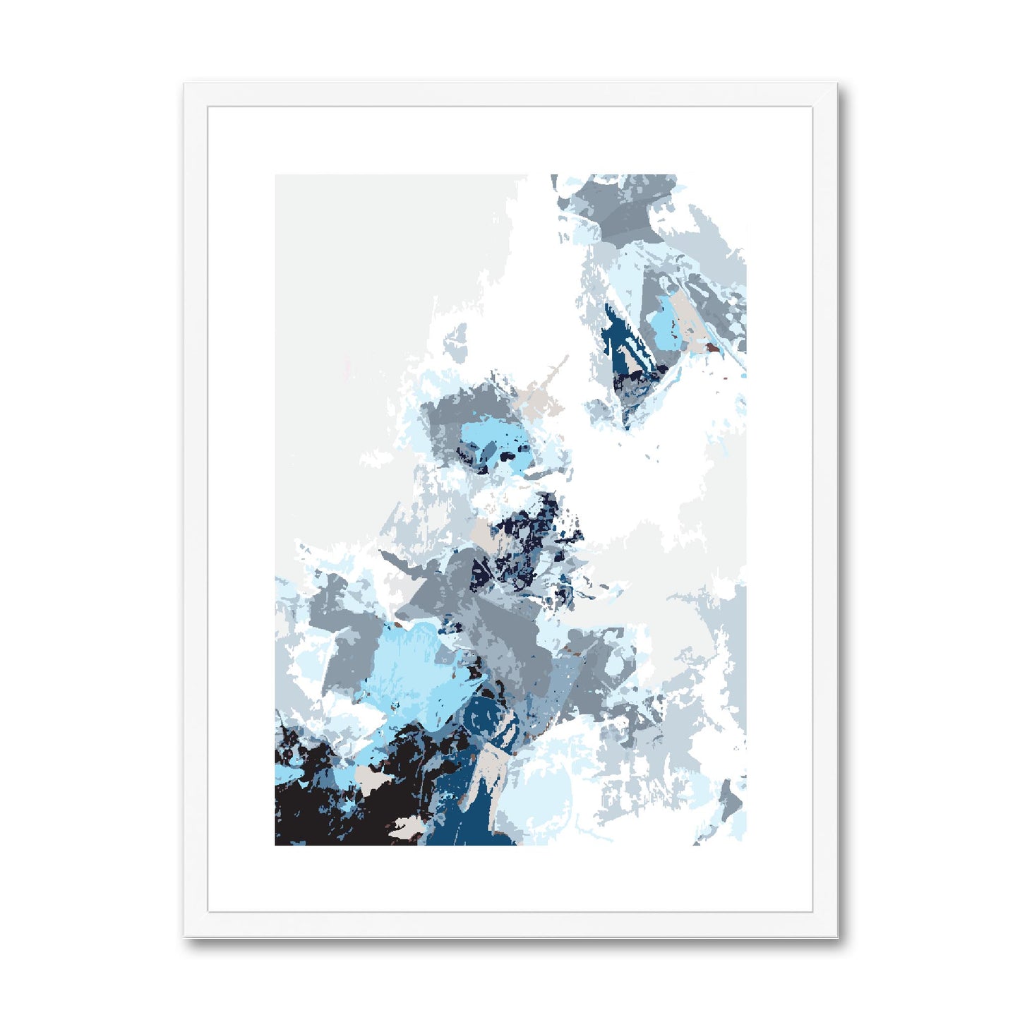 Framed Graphic Art Print, fpv-1150-7694, 18"x24", White Frame