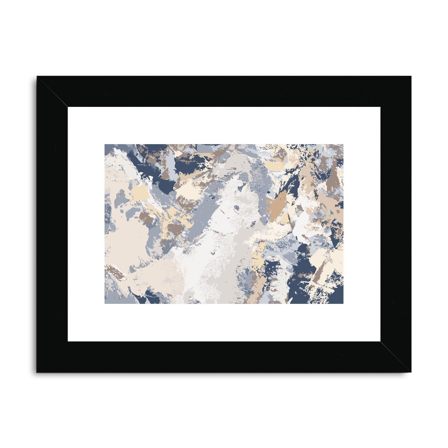 Framed Graphic Art Print, fph-1160-7689, 8"x6", Black Frame