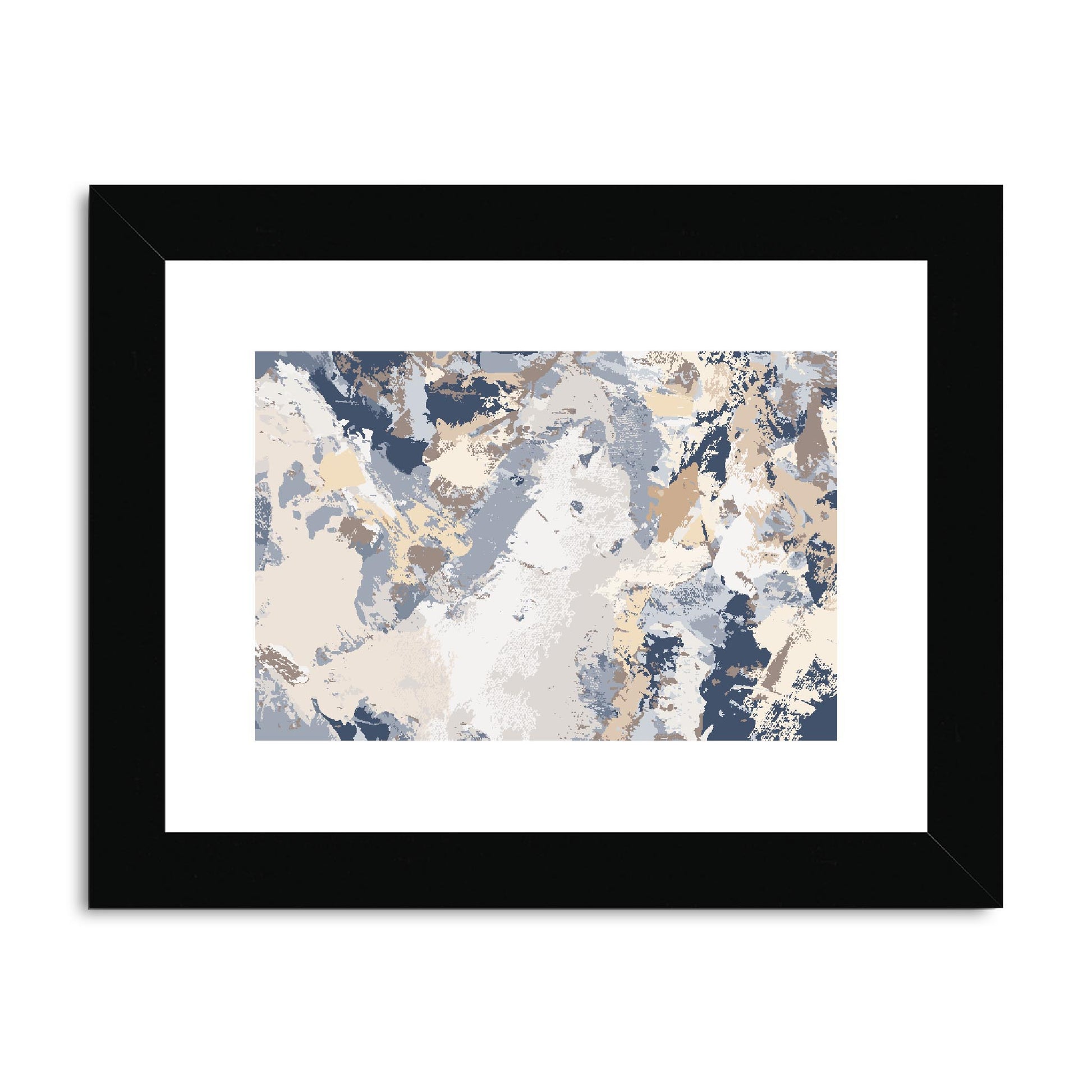 Framed Graphic Art Print, fph-1160-7689, 8"x6", Black Frame