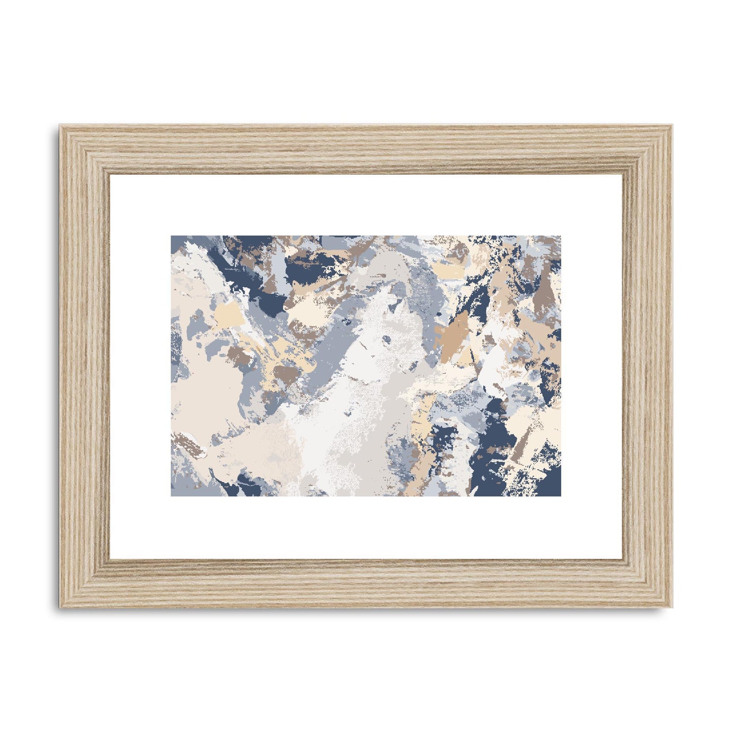 Framed Graphic Art Print, fph-1160-7689, 8"x6", Natural Frame