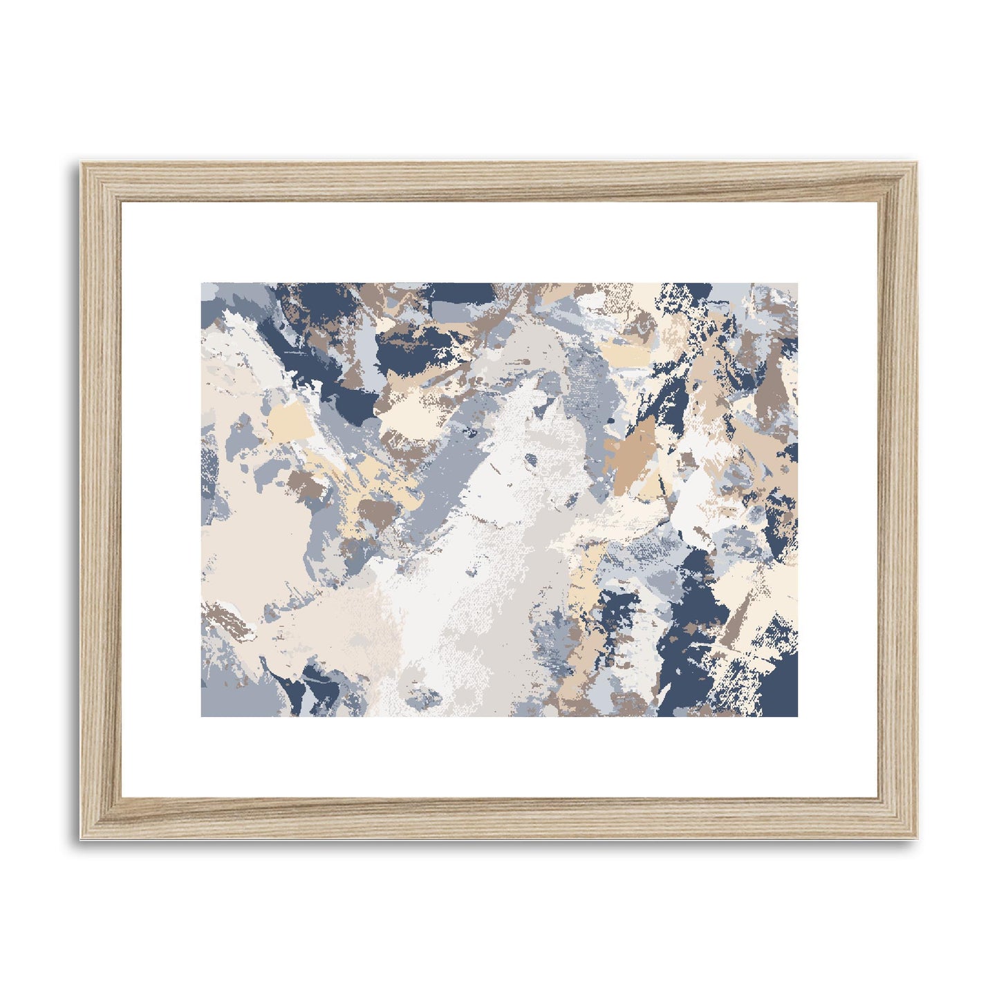 Framed Graphic Art Print, fph-1160-7689, 14"x11", Natural Frame