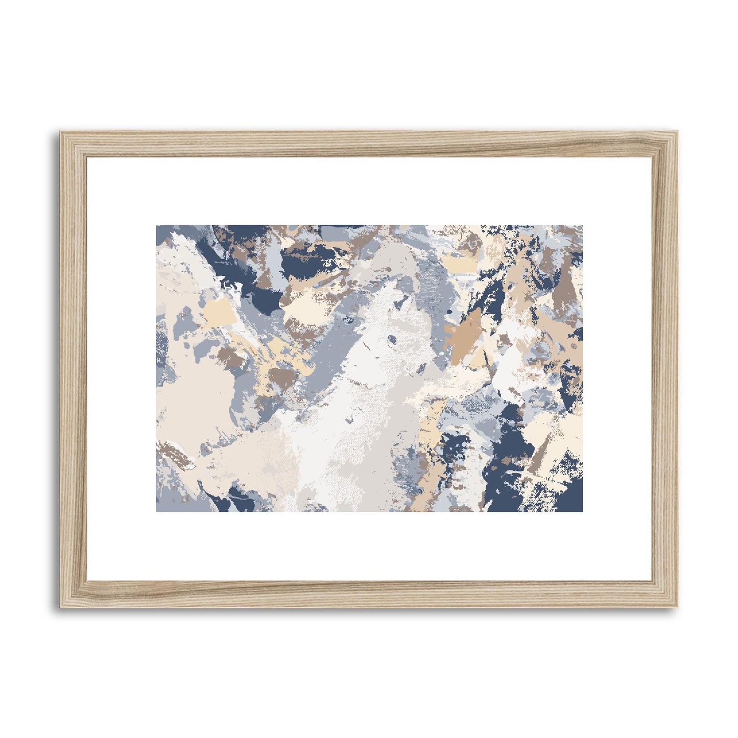 Framed Graphic Art Print, fph-1160-7689, 16"x12", Natural Frame