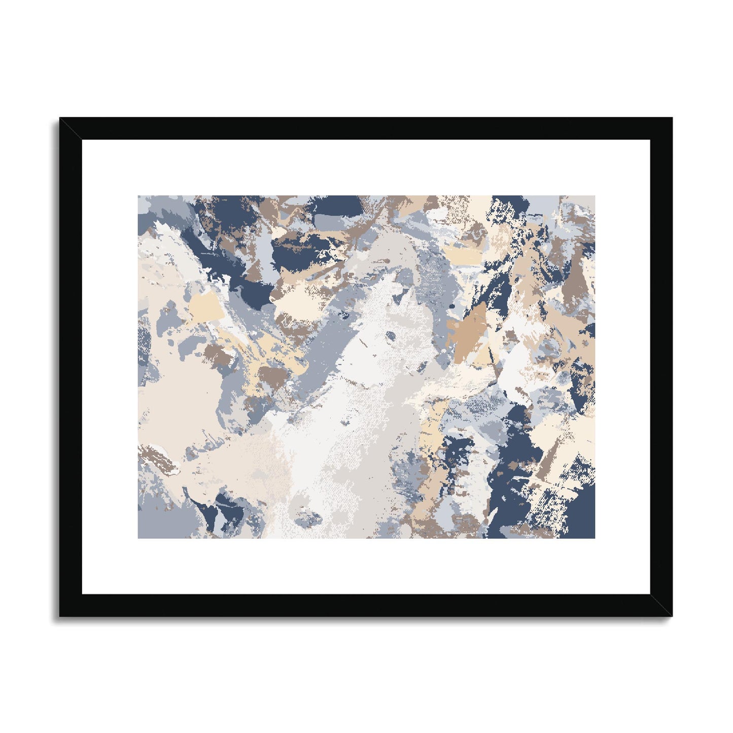 Framed Graphic Art Print, fph-1160-7689, 20"x16", Black Frame