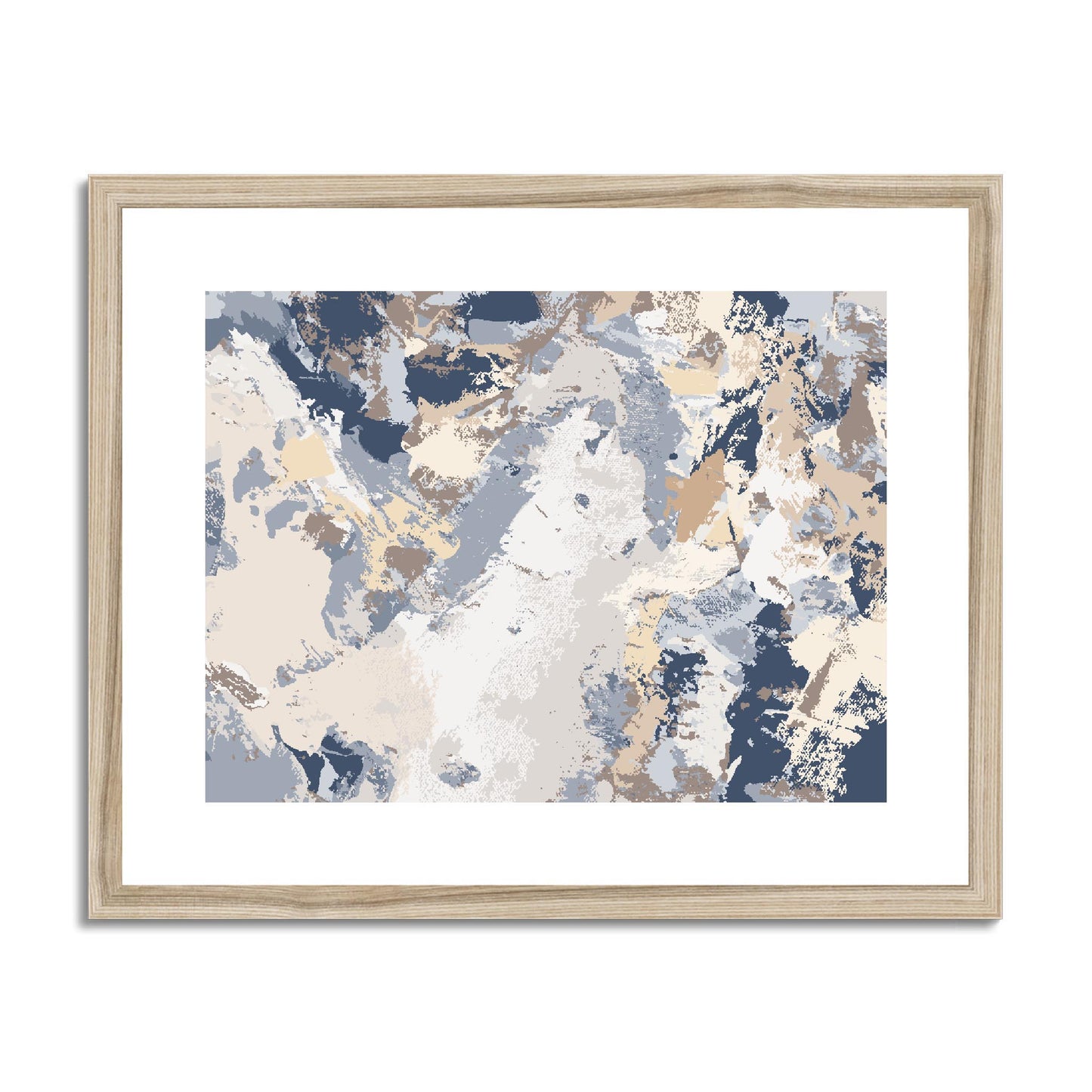 Framed Graphic Art Print, fph-1160-7689, 20"x16", Natural Frame