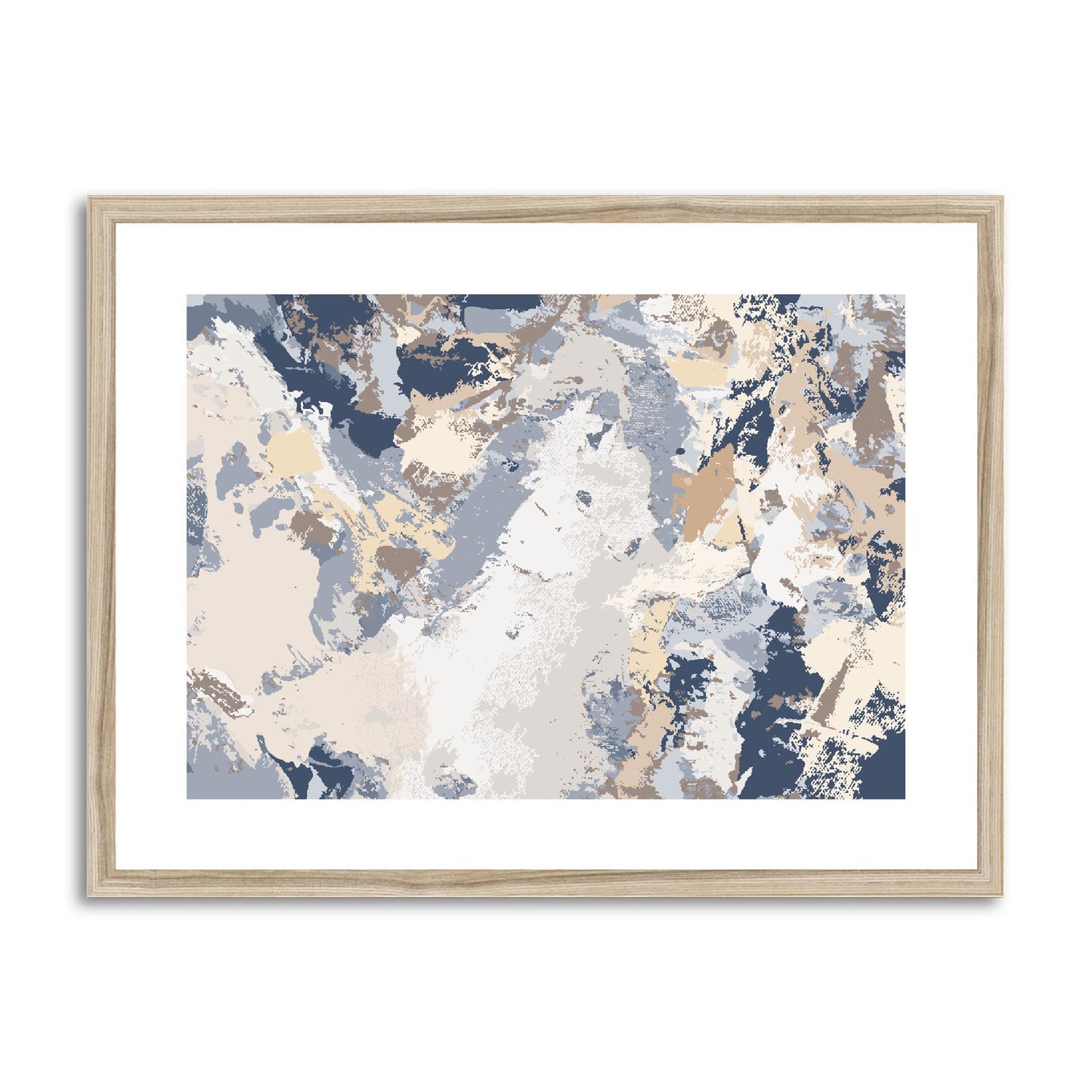 Framed Graphic Art Print, fph-1160-7689, 24"x18", Natural Frame