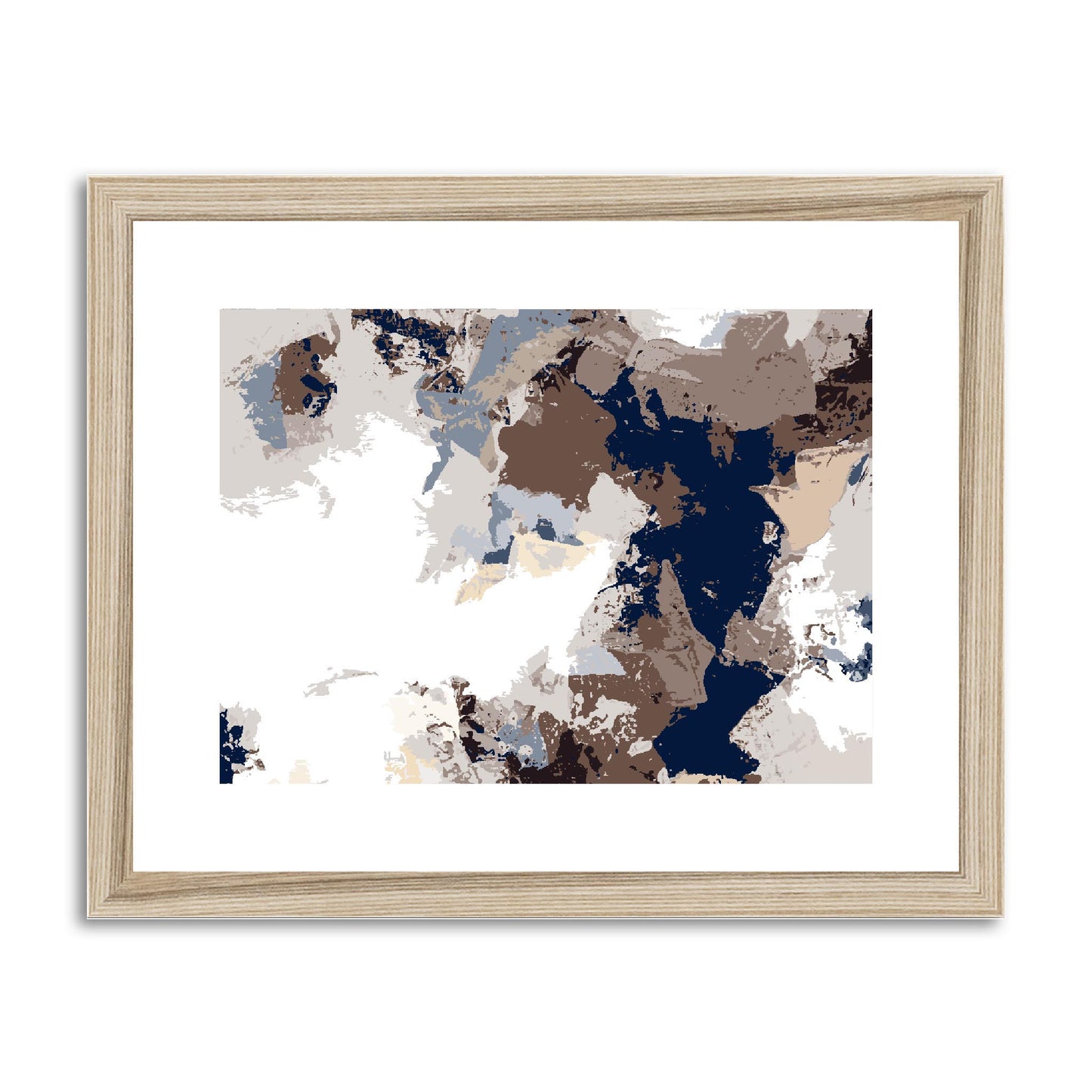 Framed Graphic Art Print, fph-1160-7692, 14"x11", Natural Frame