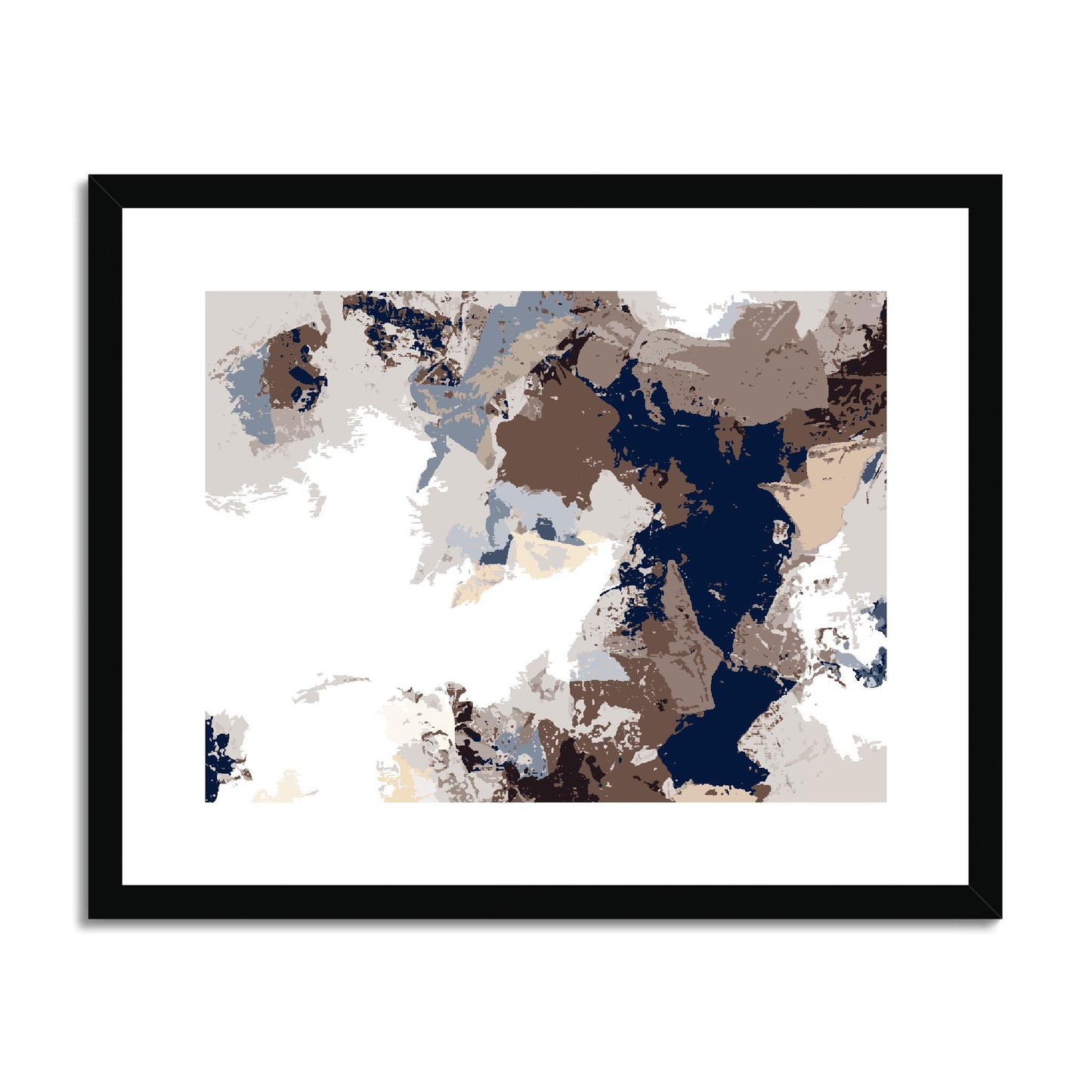 Framed Graphic Art Print, fph-1160-7692, 20"x16", Black Frame